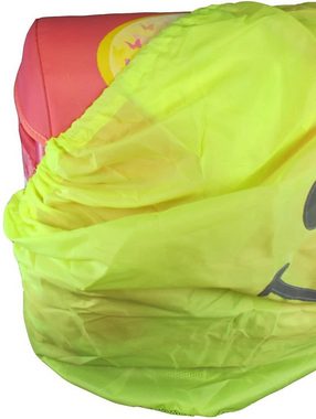 BONETTI Rucksack-Regenschutz Schulranzen-Regenüberzug aus Polyester mit Reflektor-Gesicht, ca. 90x80 cm, 2 in 1 Funktion (Schüzt den Tornister vor Nässe und erhöht die Sichtbarkeit im Dunkeln)