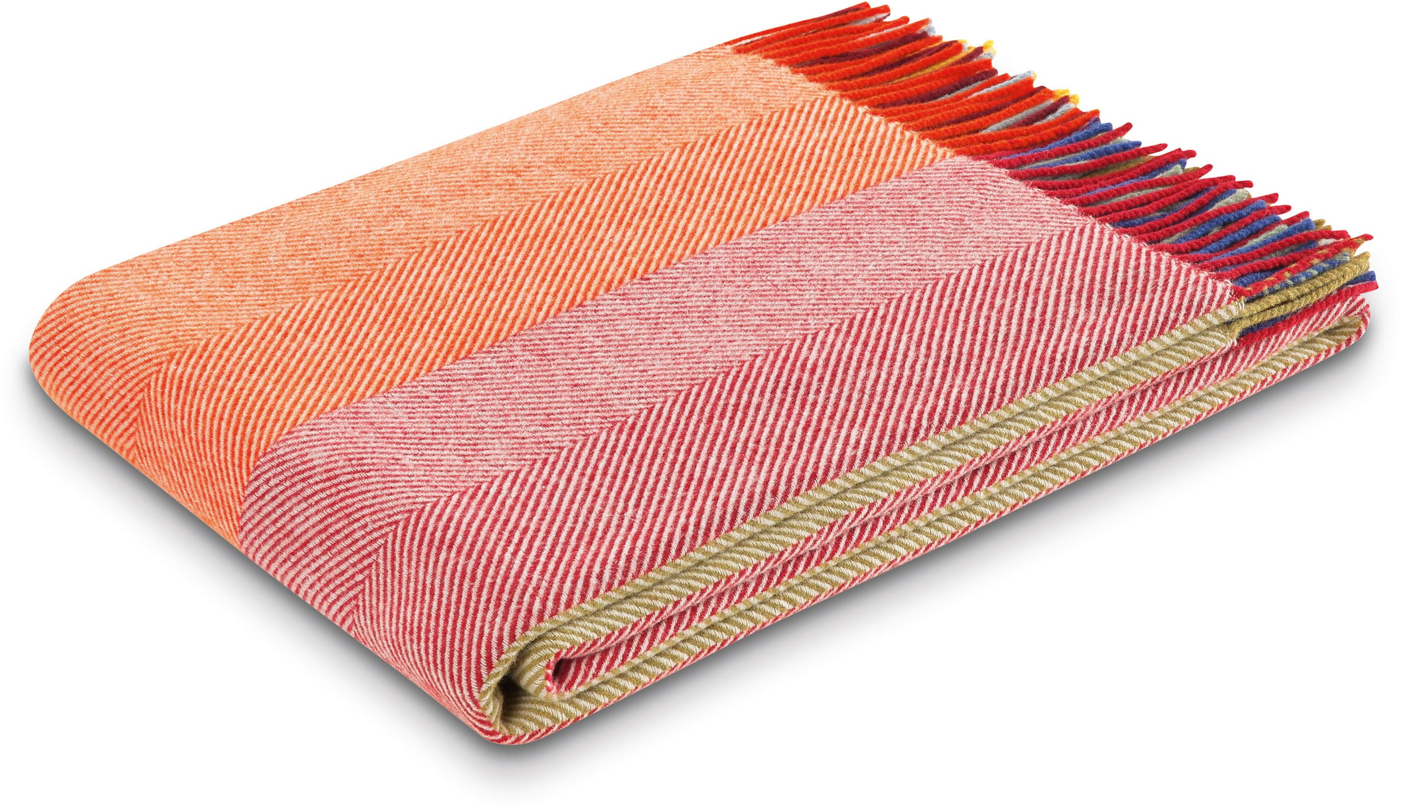 Wohndecke Colour lines, Biederlack, im sommerlichen Streifendessin
