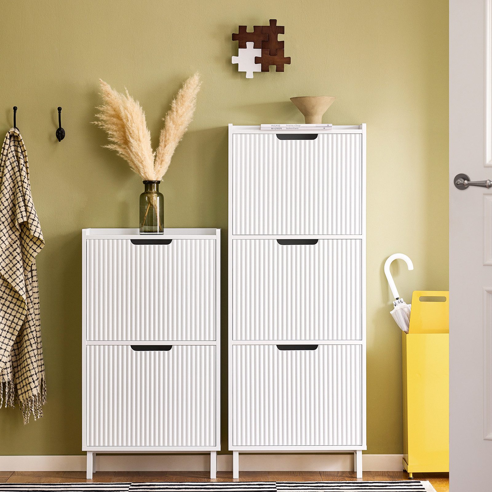 SoBuy Schuhkipper FSR177, Flurschrank Hoch Kommode für Diele, Flur, Schuhsc günstig online kaufen