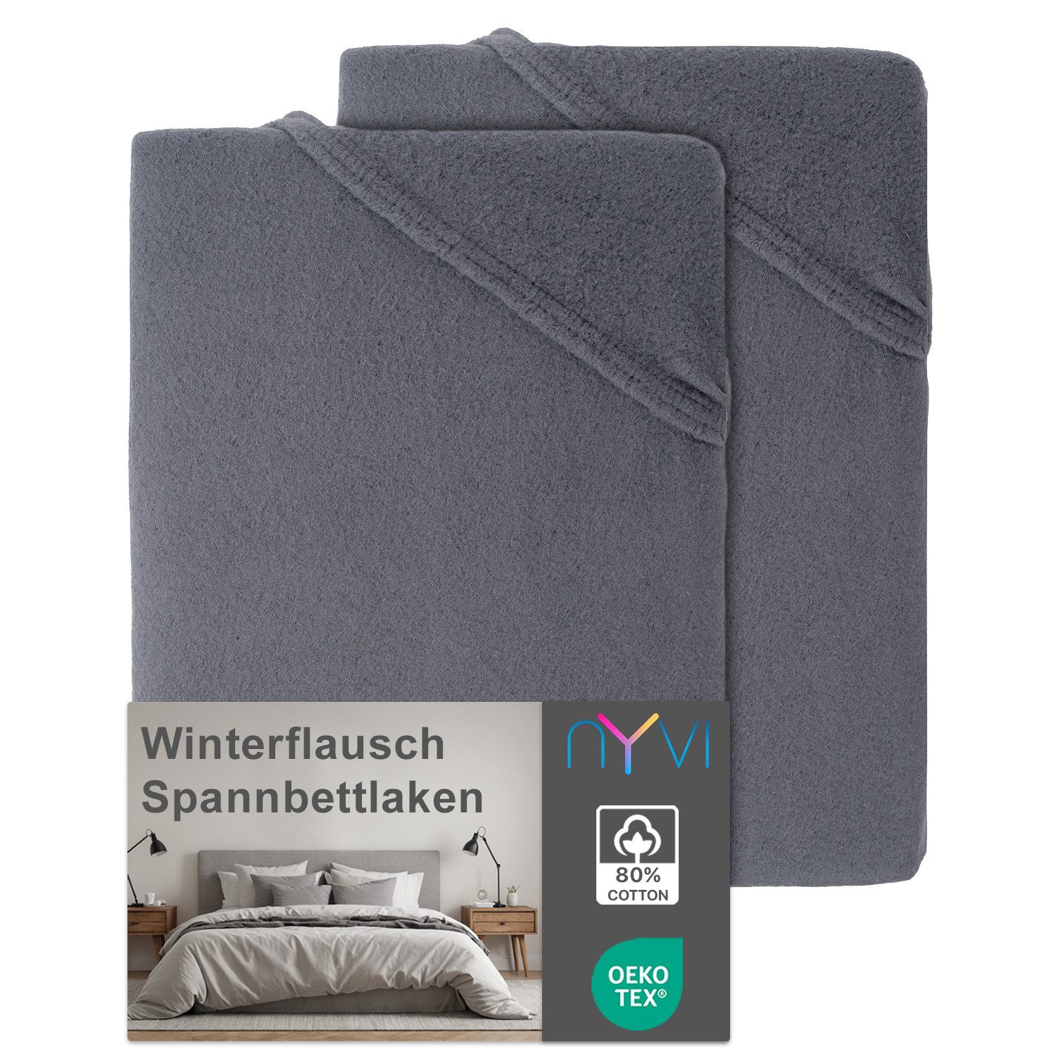 NYVI Spannbettlaken Spannbettlaken DreamScience Winterflausch für Matratzen günstig online kaufen