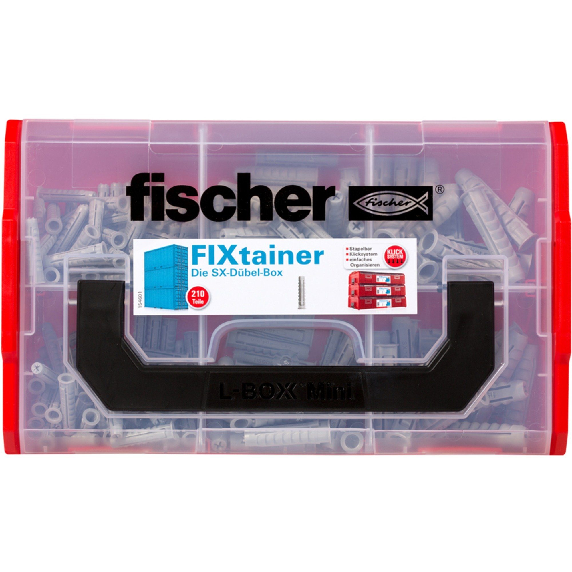 fischer - FixTainer SX-Dübel-Box, Universaldübel (210-teilig) Fischer