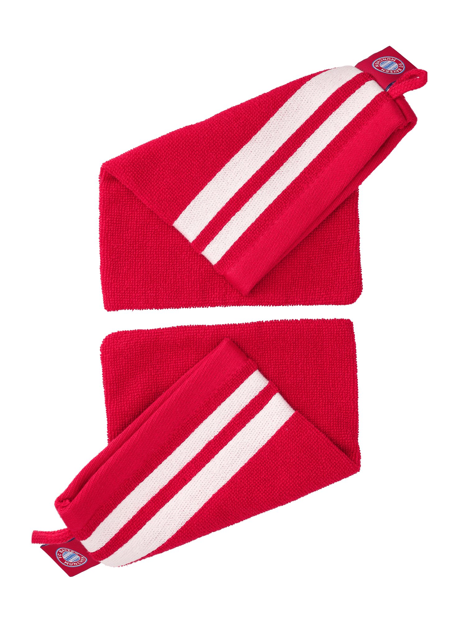 FC Bayern München Badetuch FC Bayern München I Waschhandschuh 2er-Set I Rot, Baumwolle