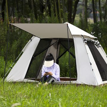 NUODWELL Kuppelzelt Camping Zelt, Familie Kuppelzelte für 3-4 Personen Pop up Wurfzelt