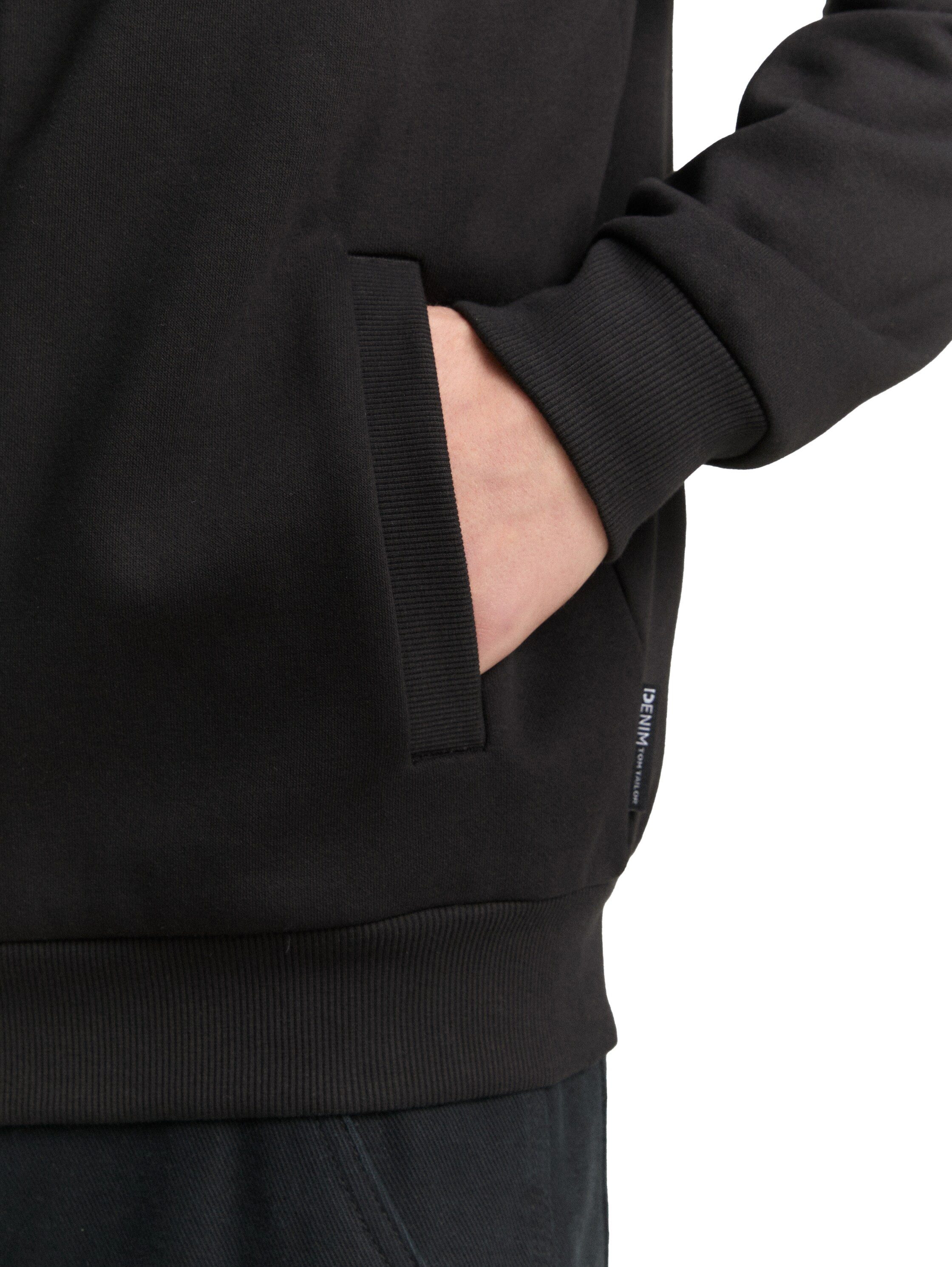 TOM TAILOR Denim Sweatshirt mit Rippbündchen