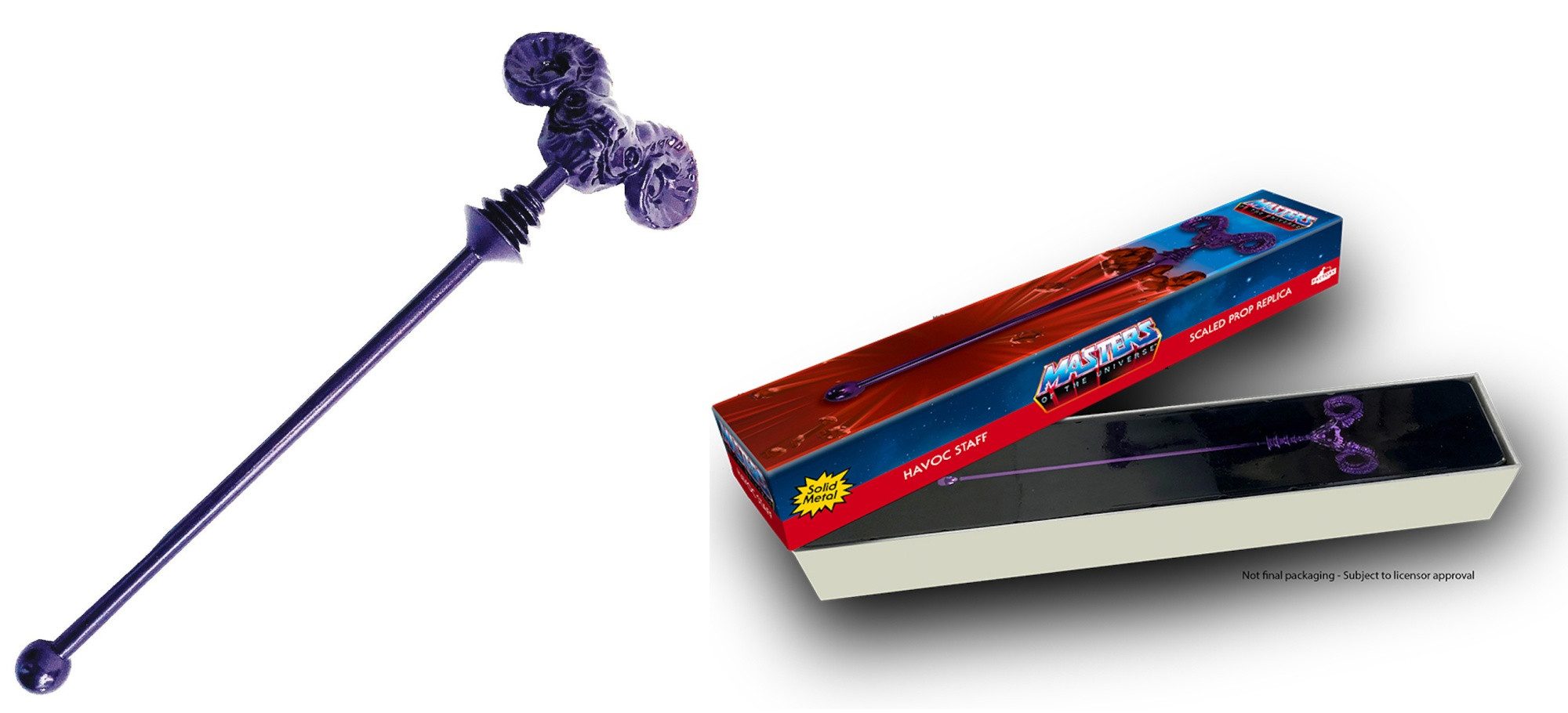 Factory Entertainment Sammelfigur MASTERS OF THE UNIVERSE SKELETOR HAVOC STAFF SCALED 8 INCH PROP REPLIK