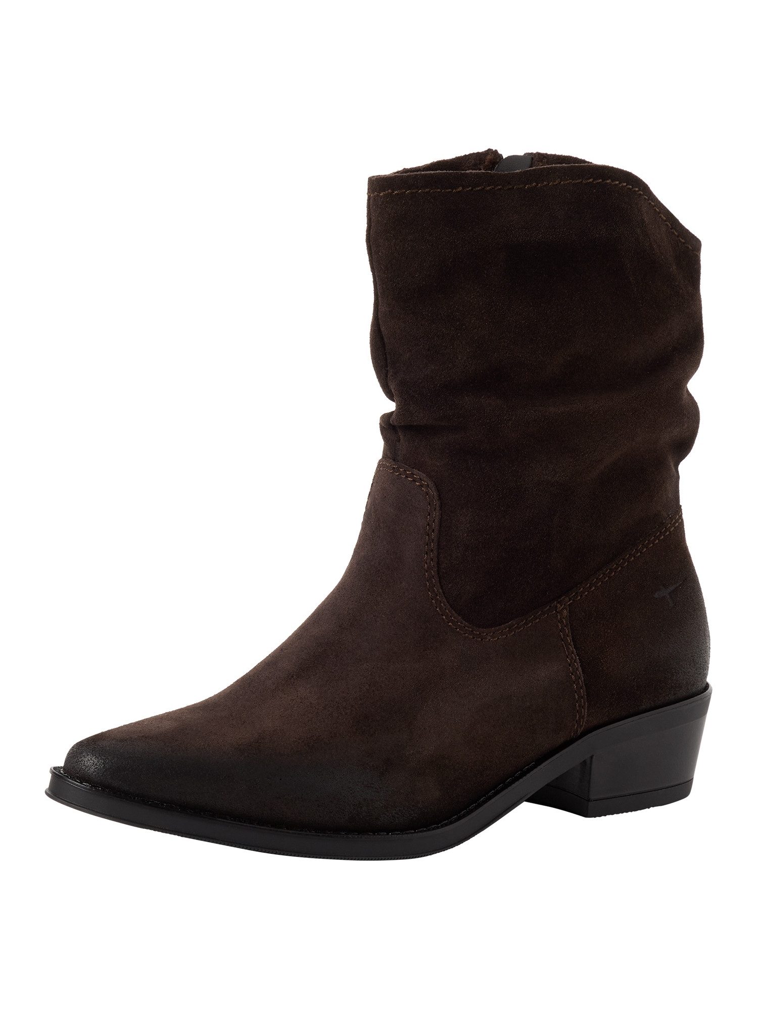 Tamaris TOUCH-IT aus Leder Blockabsatz 1-25700-47 Stiefelette TOUCH-IT