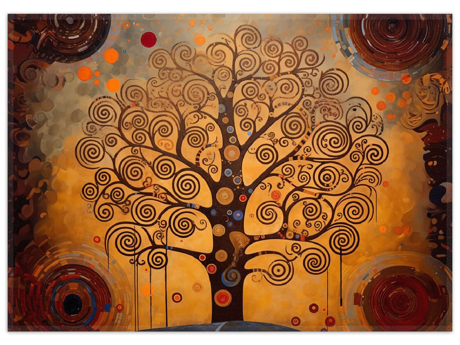 Wallario Teppich Baum des Lebens, rechteckig, rutschfest