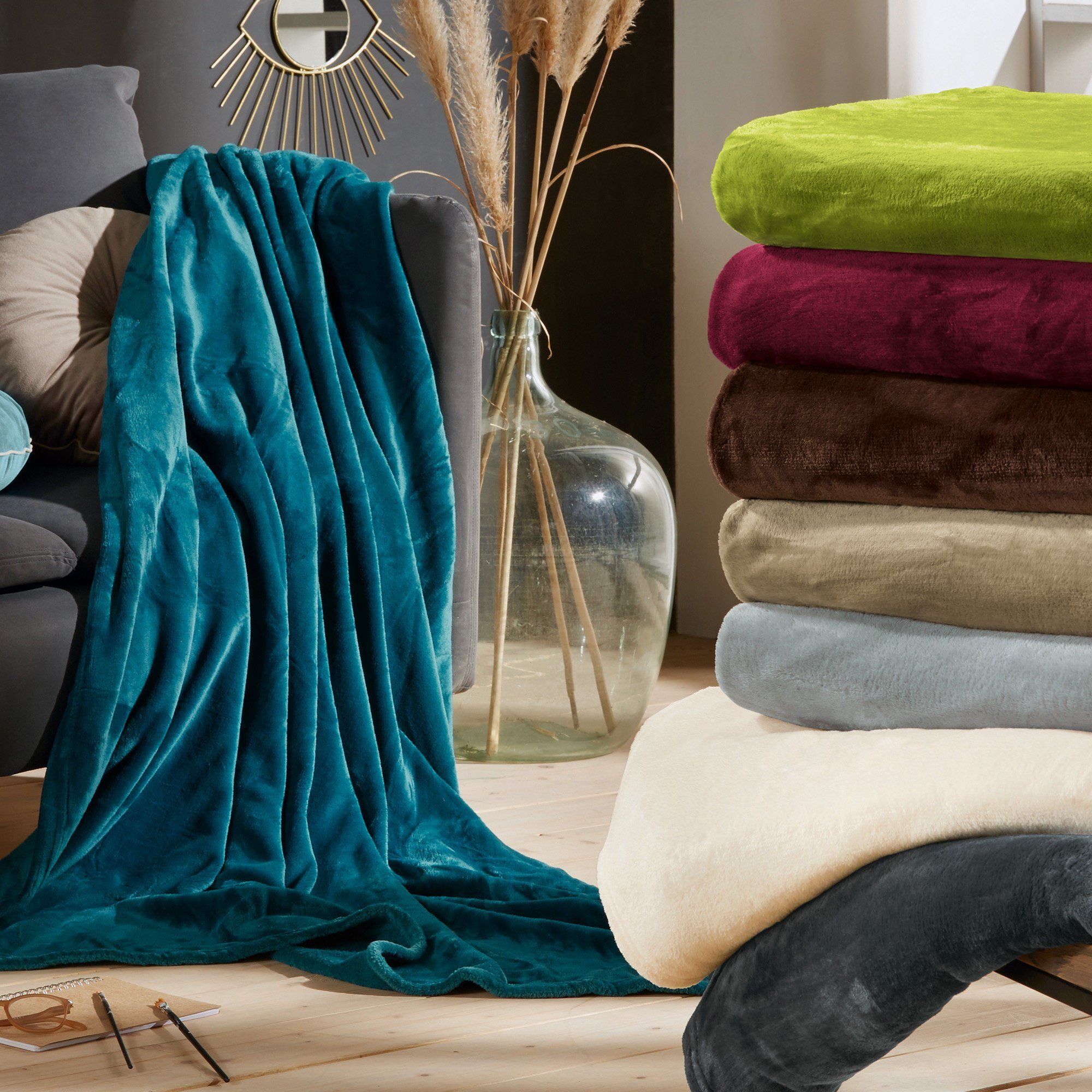 Wohndecke Wohndecke "Amarillo", REDBEST, Fleece Uni