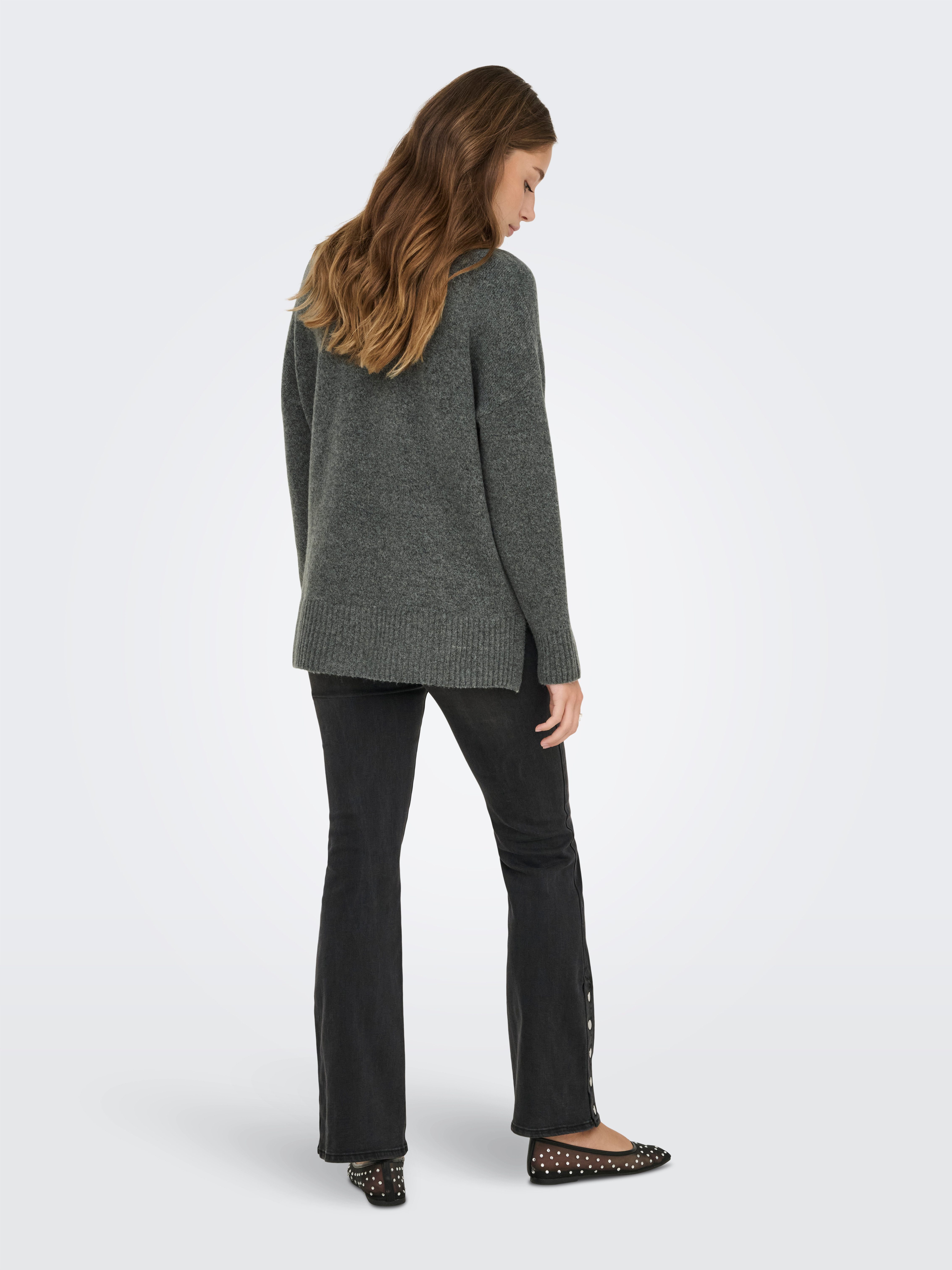 ONLY Strickpullover ONLHAZEL LS HIGHNECK OVERS PULL KNT NOOS
