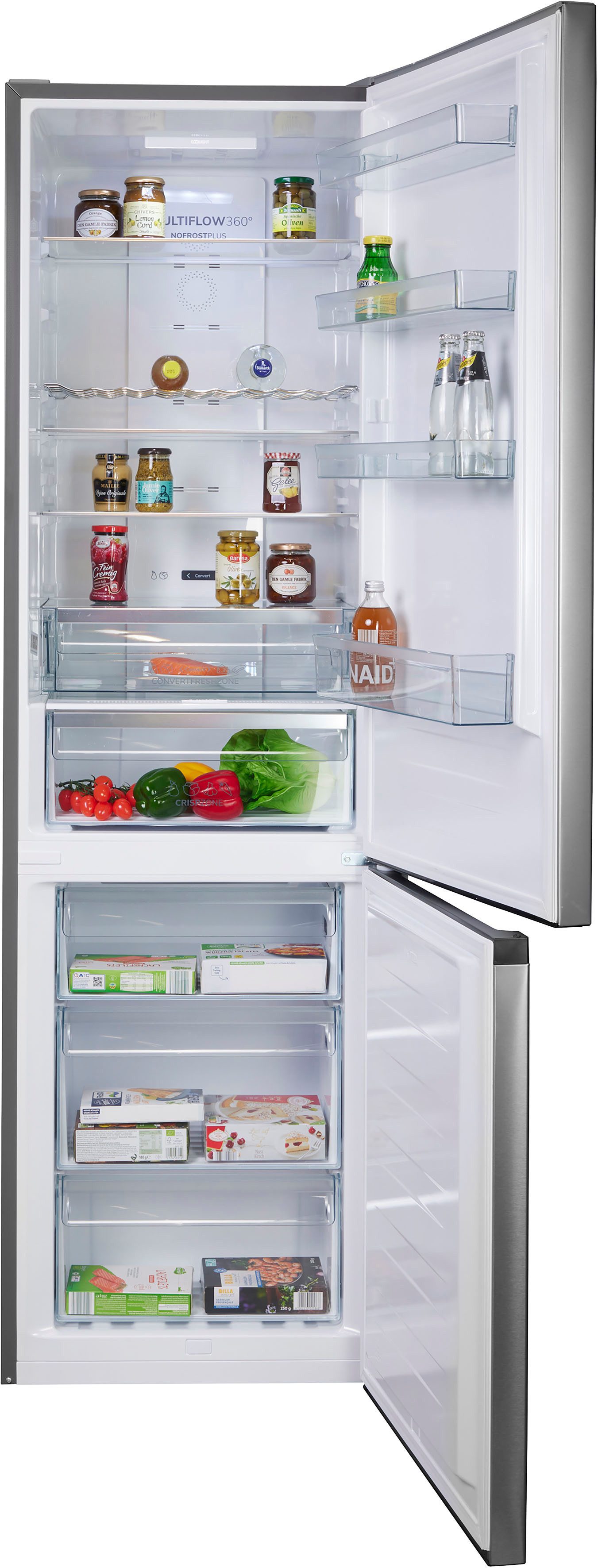 GORENJE Kühl-/Gefrierkombination NRK620B61X4OT, 200 cm hoch, 60 cm breit, kein Abtauen Dank NoFrostPlus, CrispZone mit Feuchteregulierung