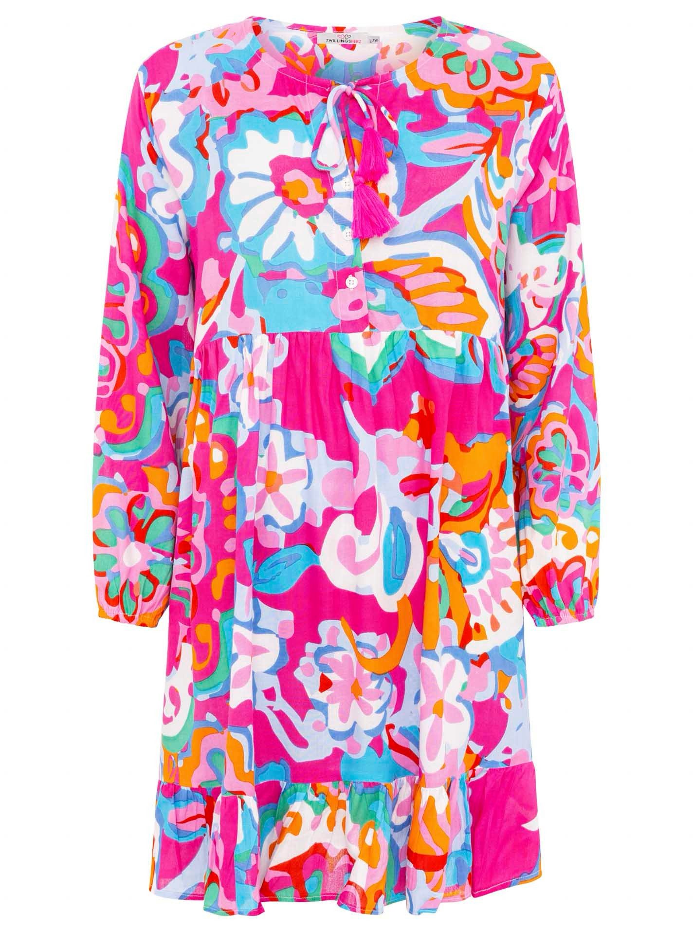 Zwillingsherz Sommerkleid Zwillingsherz Kleid Flower Art günstig online kaufen