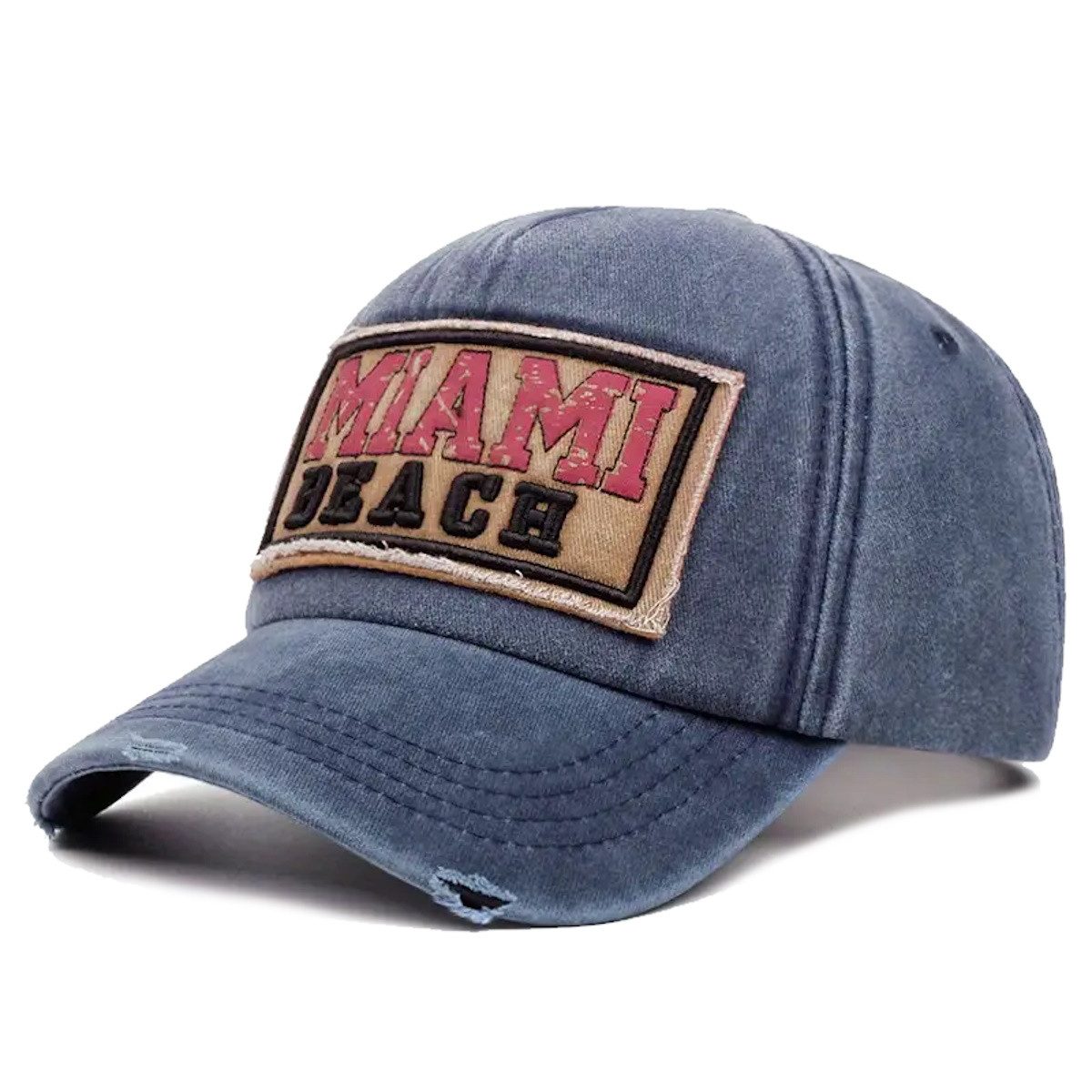 Sporty Baseball Cap Miami Beach Florida Vintage Baseballcap mit Belüftungslöchern