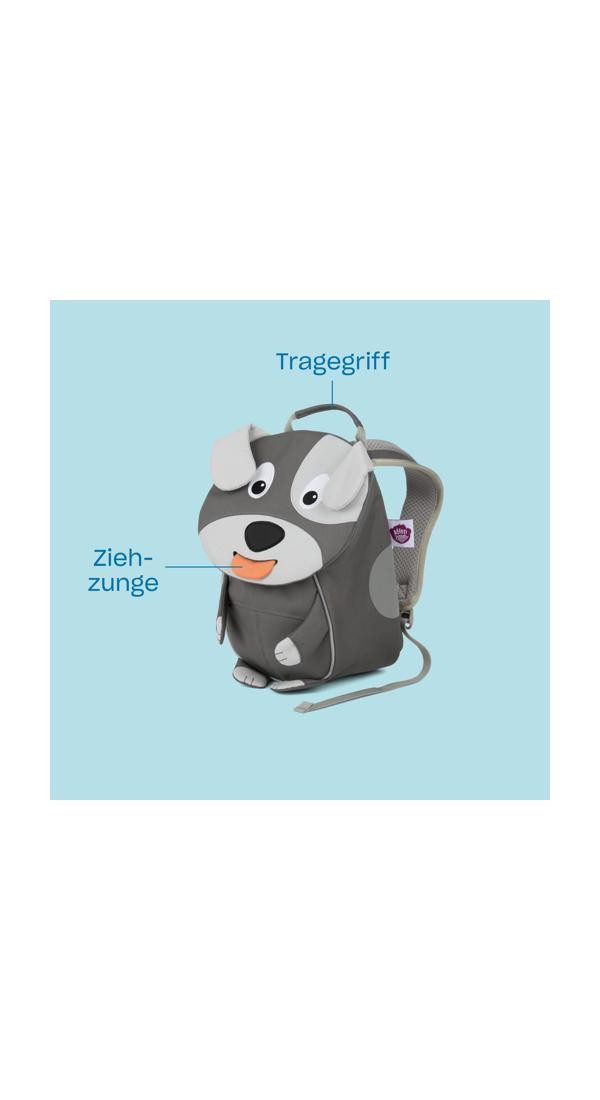 Affenzahn Kinderrucksack Kleiner Freund, mit personalisierbarer Ziehzunge