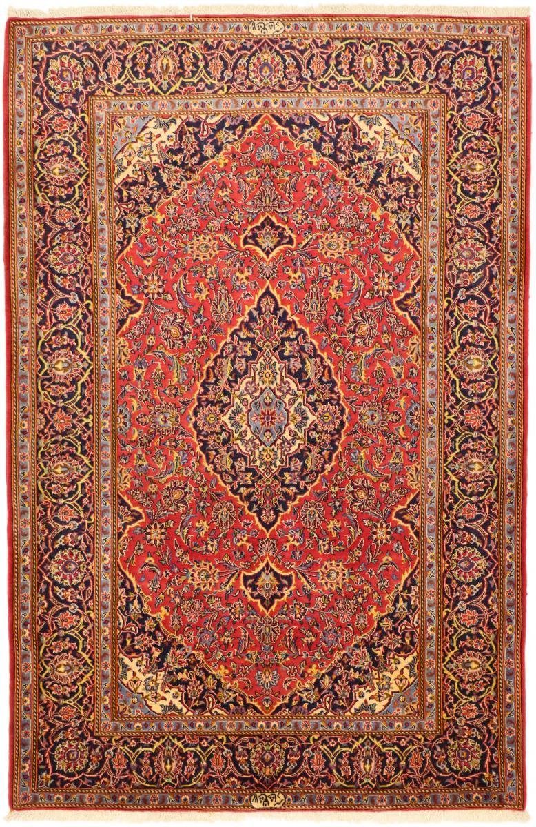 Orientteppich Keshan 144x221 Handgeknüpfter Orientteppich / Perserteppich, Nain Trading, rechteckig, Höhe: 12 mm