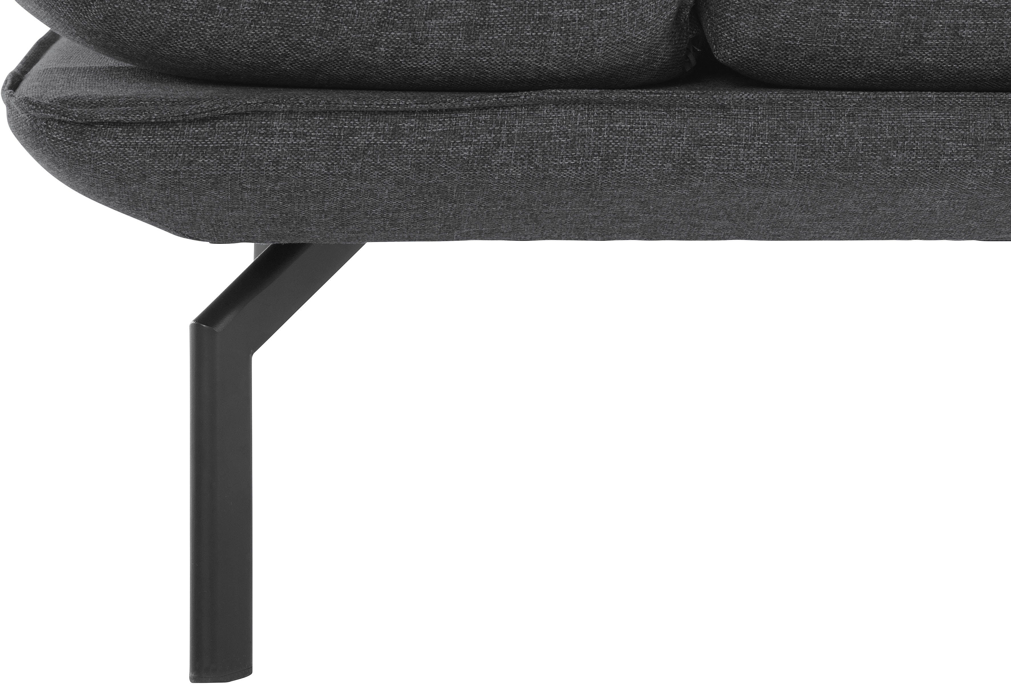 und DOMO New collection mit mit Winkelfuß Metall Arm- wahlweise aus Ecksofa Rückenfunktion, York,