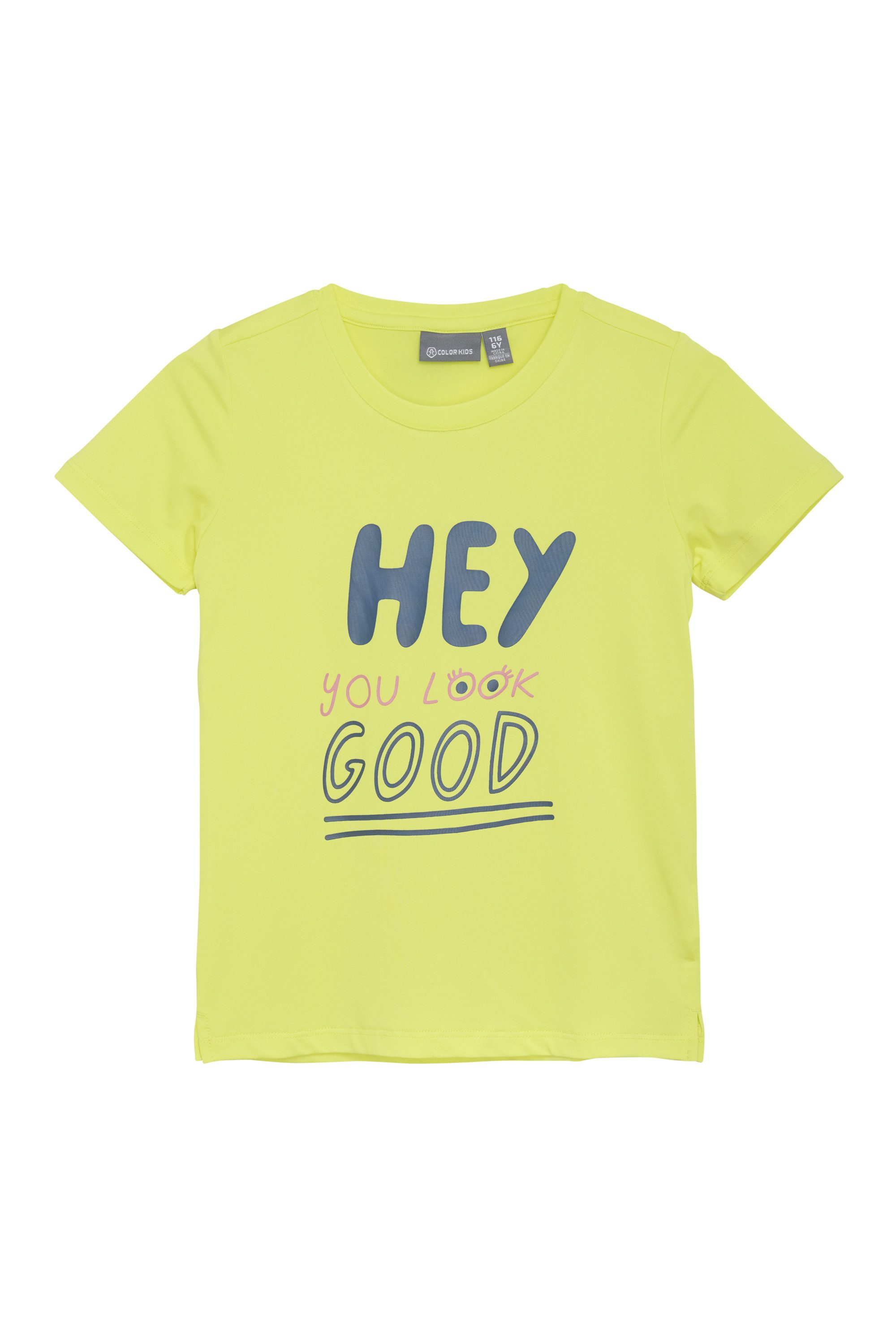 COLOR KIDS T-Shirt COT-shirt W. Print -S/S, Girl Kids T-Shirt mit Quick Dry Funtkion