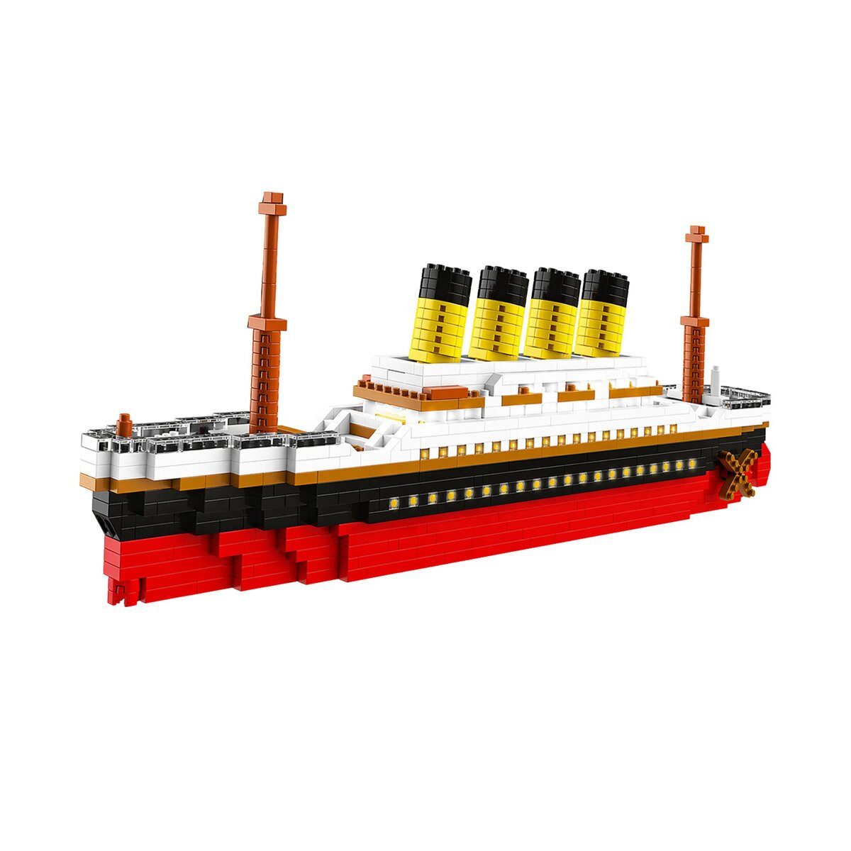 Wisam Bausteinset Titanic-Schiff Großes Modell 60 cm 3327 Teile. Spielbausteine