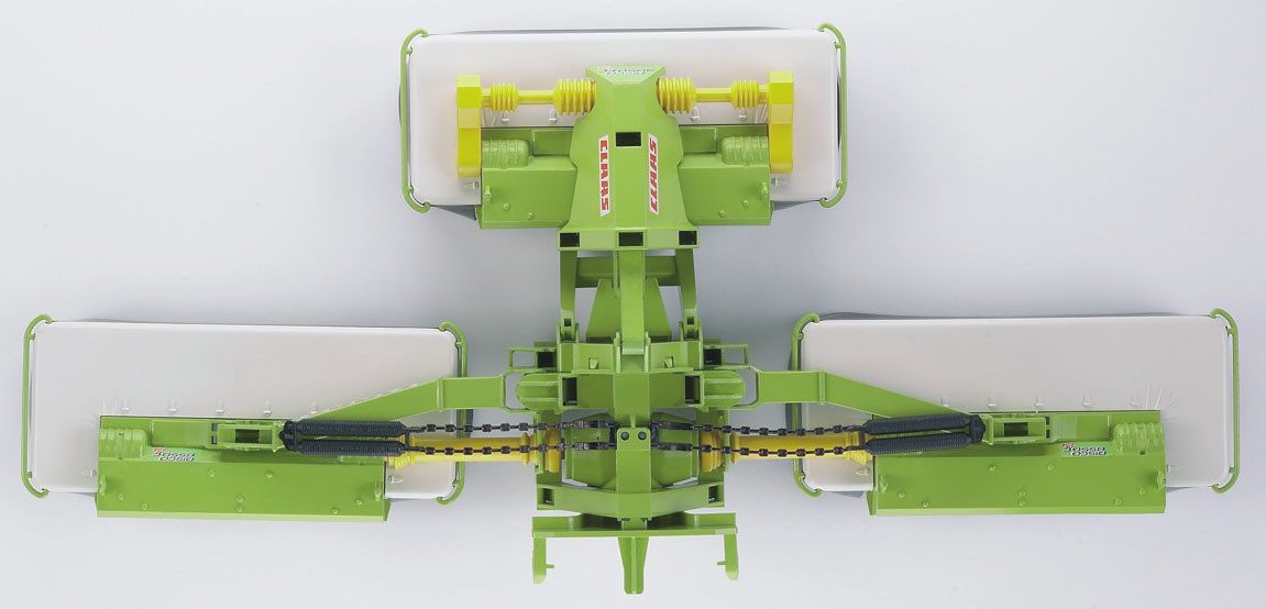 Bruder® Spielfahrzeug-Anhänger Claas Disco Dreifach- Mähwerk 8550 C Plus (02218), Made in Europe