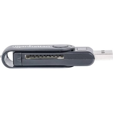 MANHATTAN Speicherkartenleser Mini Multi-Card Reader/Writer USB 3.0, externer