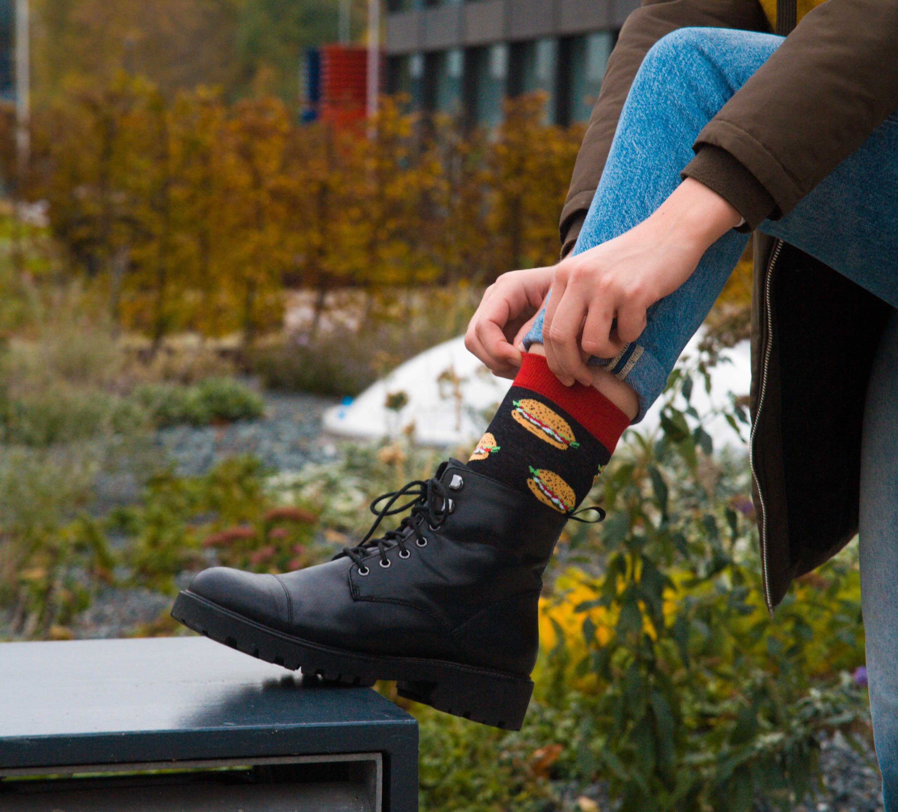 TwoSocks Freizeitsocken Burger Socken lustige Socken günstig online kaufen