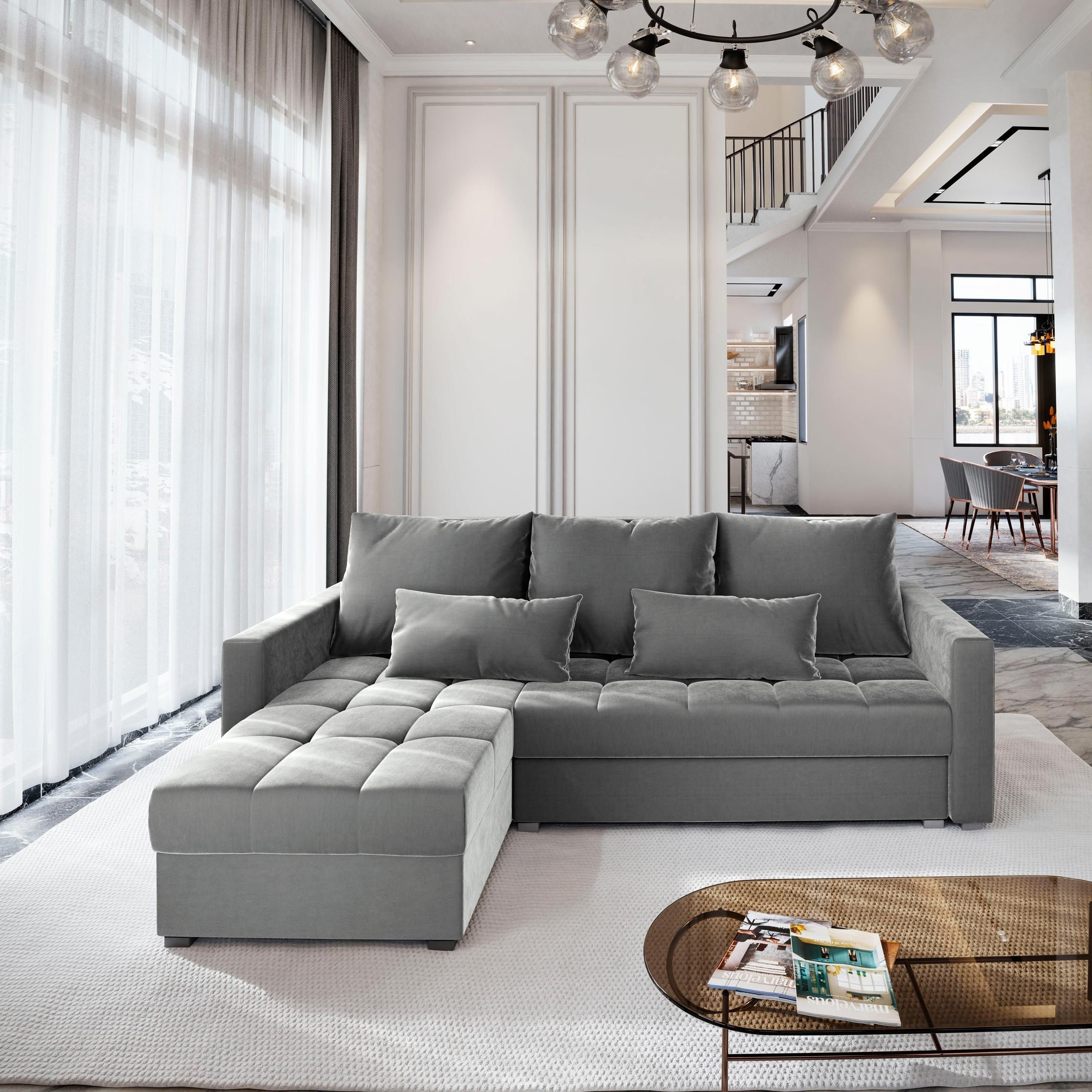 Masseno Ecksofa KOS PIK mit Schlaffunktion L-Form, Sofa mit Bettkasten günstig online kaufen