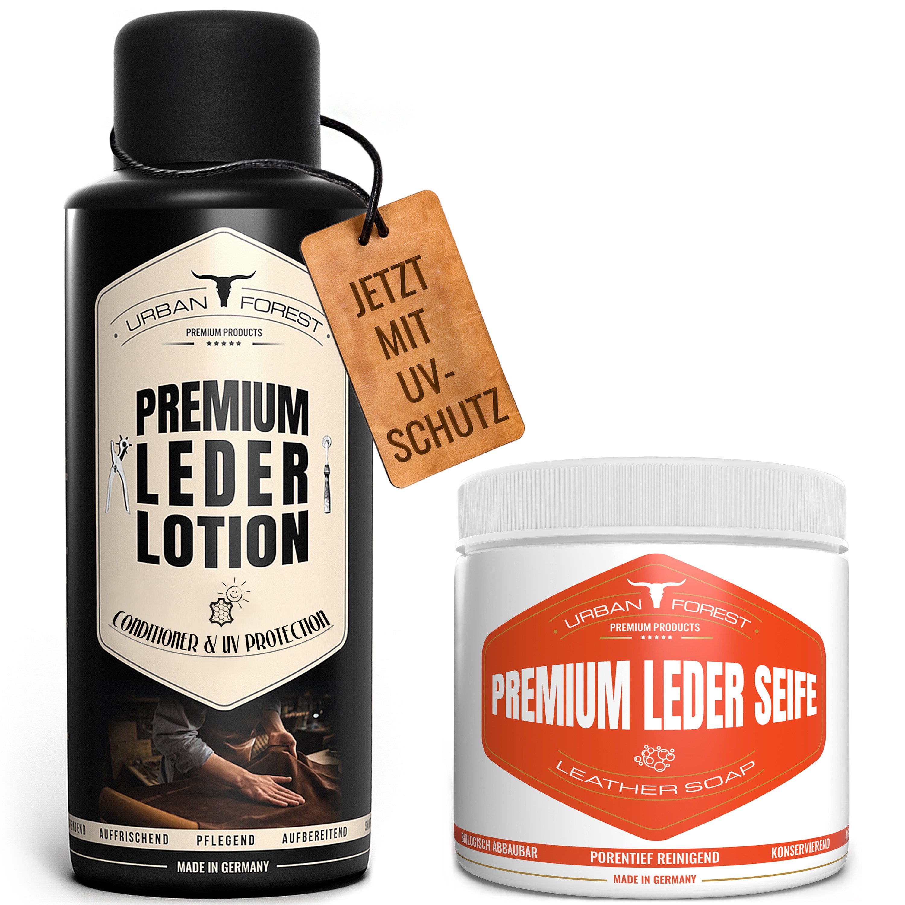 Lederlotion-Leder Seife Haushalt und Auto, für Glattleder 500 ml Lederpflege