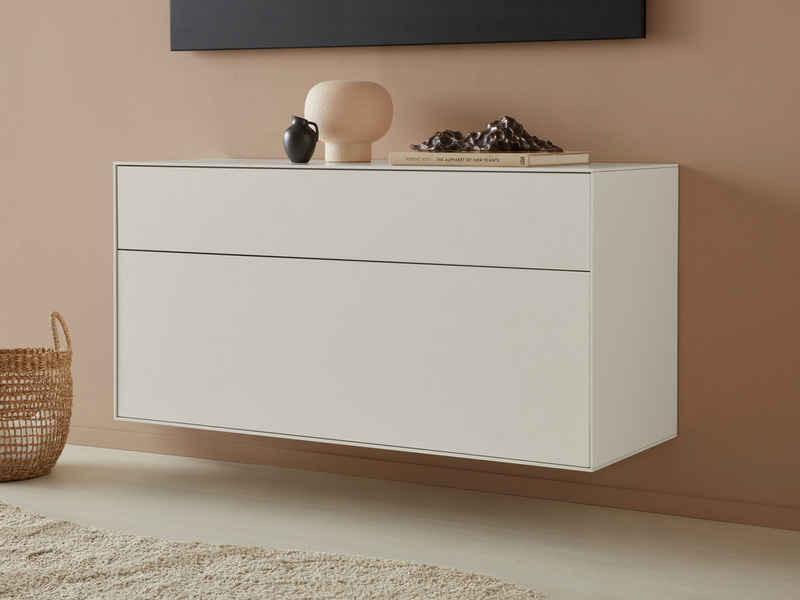 LeGer Home by Lena Gercke Lowboard Essentials, Breite: 112 cm, MDF lackiert, Push-to-open-Funktion