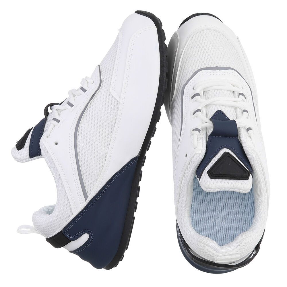 Coolwalk Herren Sneaker Mesh mit Schnürung für Alltag Sneaker (91563850) Flach Sneakers in Weiß – Bild 2 von 5
