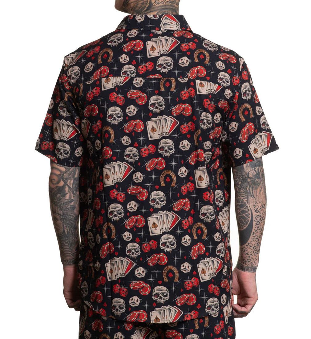 Sullen Clothing Kurzarmhemd Tough Luck Tattoo Hawaii Shirt günstig online kaufen