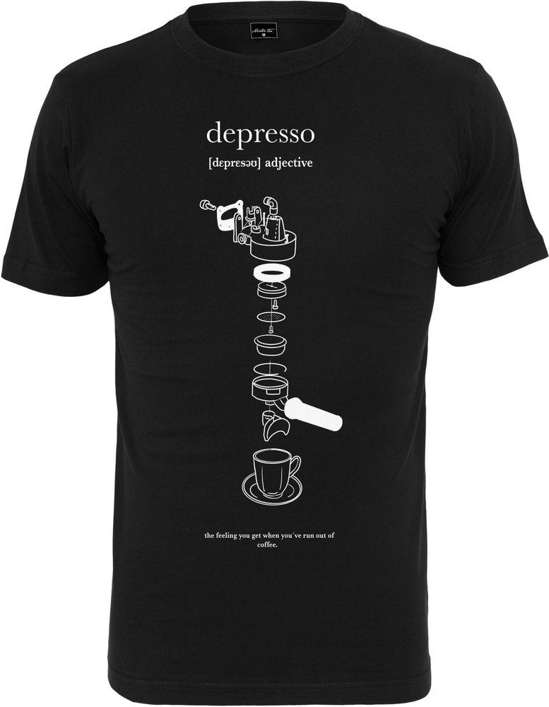 MisterTee Kurzarmshirt "MisterTee Herren Depresso Tee", (1 tlg.) günstig online kaufen
