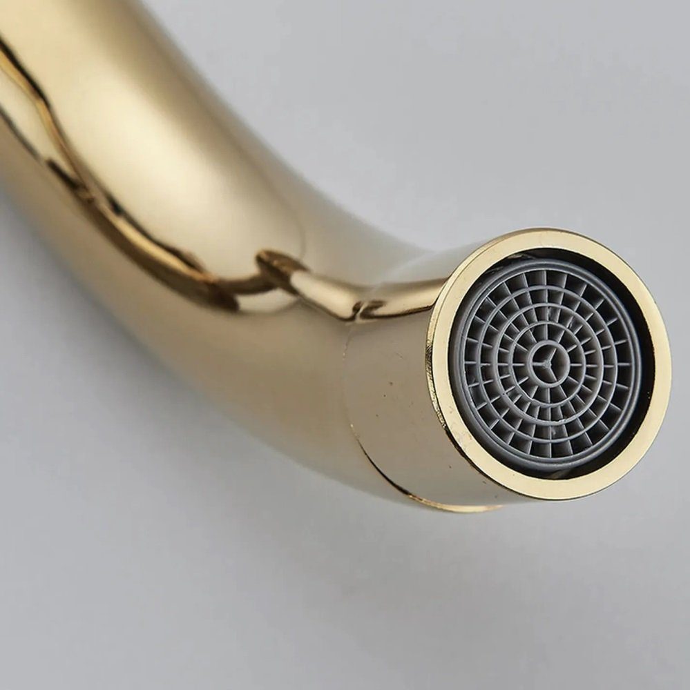 wohnwerk.idee Unterputzarmatur Waschbeckenarmatur Wasserhahn Gold Matt Schwarz Chrom Lungo