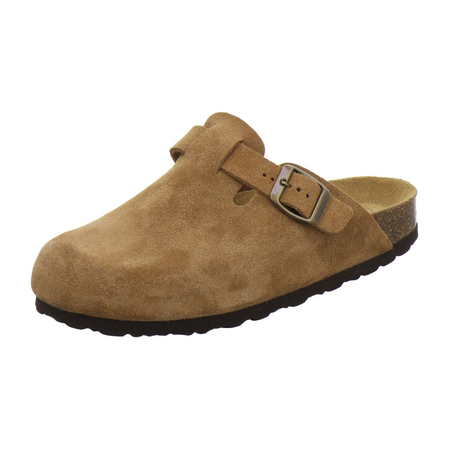AFS-Schuhe Damen Clog aus Veloursleder mit Fußbett, Made in Germany
