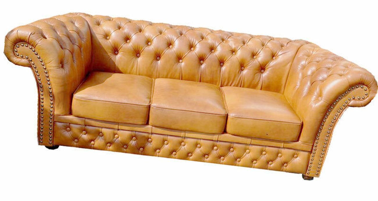 Garnitur, Sitzer 3+2+1 Couch 3 Sitz JVmoebel Chesterfield Chesterfield-Sofa Sofa Sofagarnitur Klassische 3+2+1 Teile, Sofa Garnitur Polster