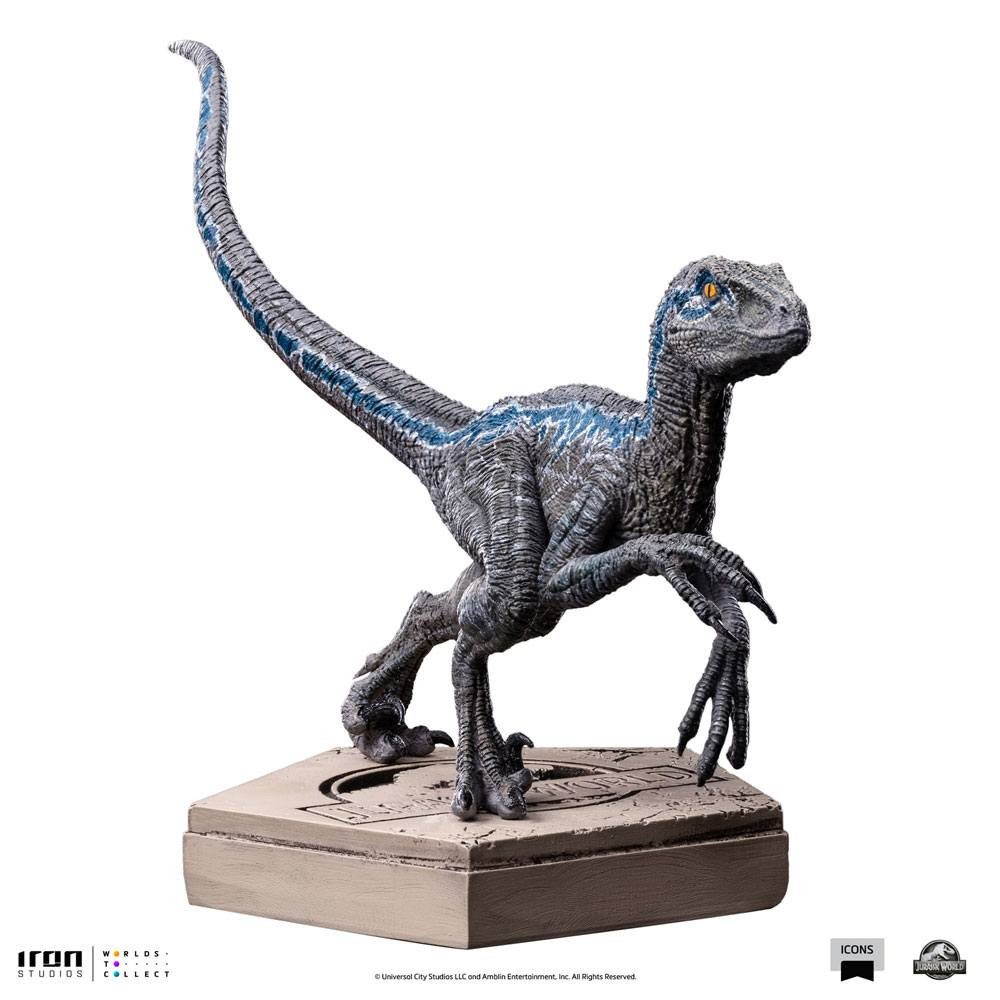 Iron Studios Merchandise-Figur Jurassic World Icons Velociraptor Blue 9 cm