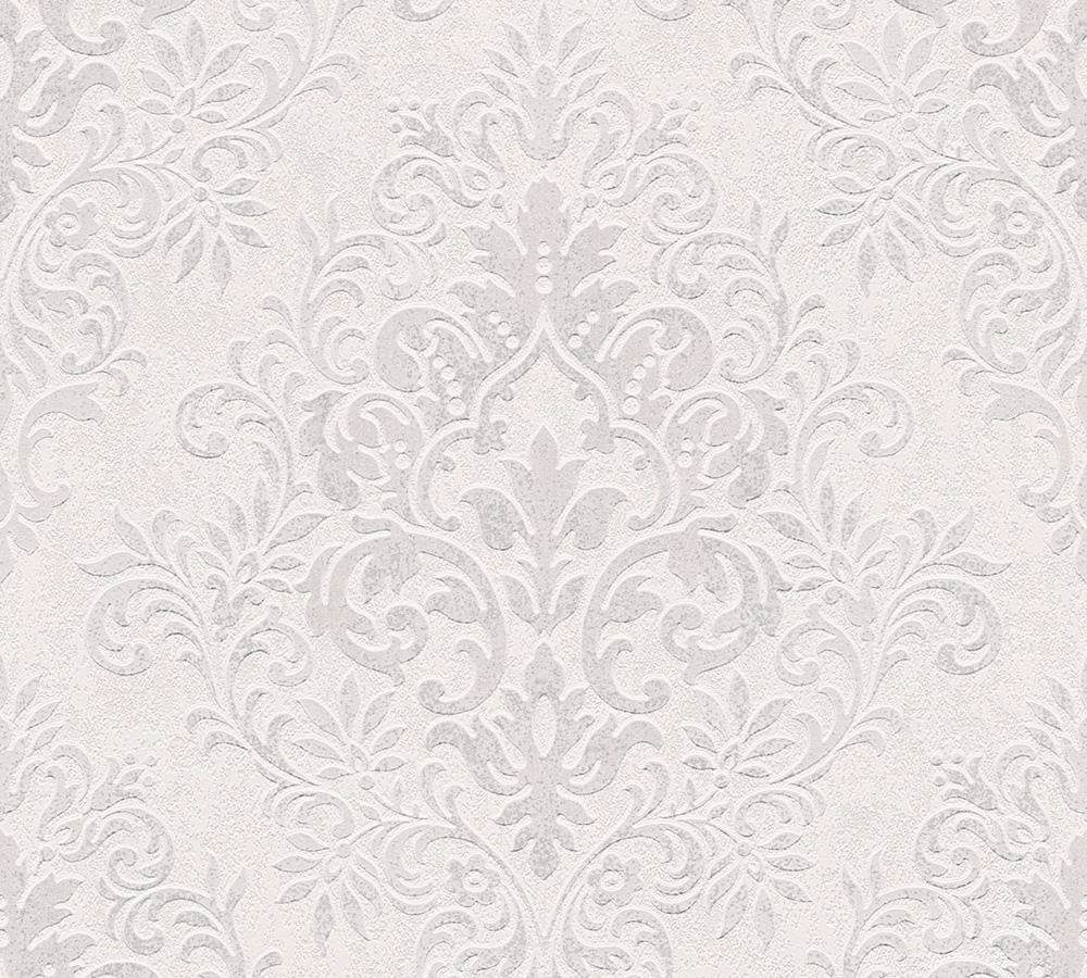 living walls Vliestapete Tapete mit Ornamenten barock, strukturiert, floral, gemustert, glänzend, matt, metallic, ornamental, (1 St), Tapete Klassik Metallic Tapeten Wohnzimmer Schlafzimmer Küche modern