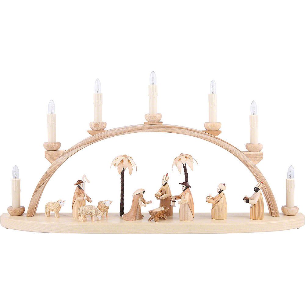 Seiffener Kunsthandwerk Theo Lorenz Schwibbogen Schwibbogen Christi Geburt (60cm) von Theo Lorenz Kunsthandwerk