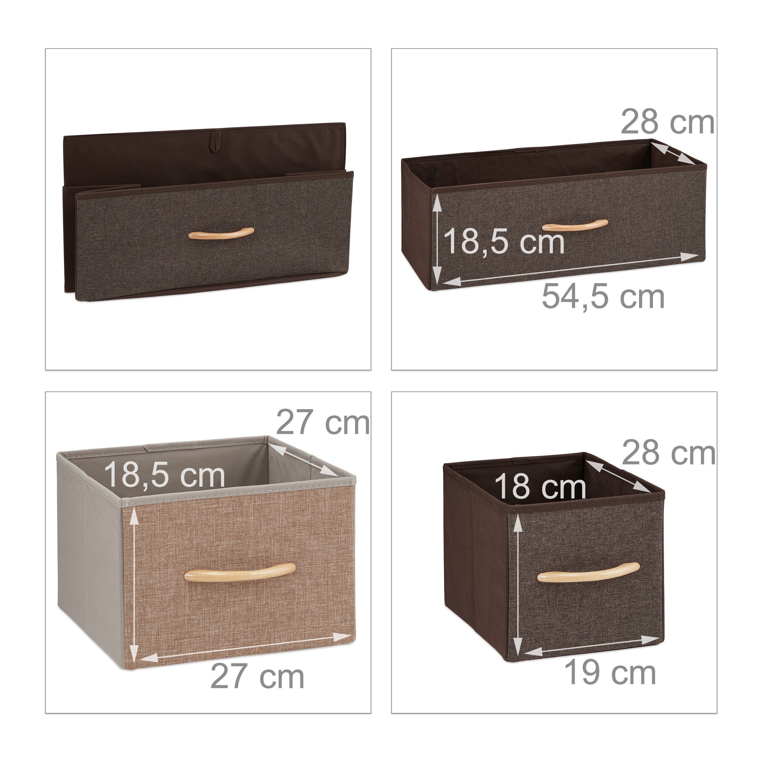 relaxdays Beistellschrank Schubladenschrank vers. Designs (1-St) C – Bild 5 von 5
