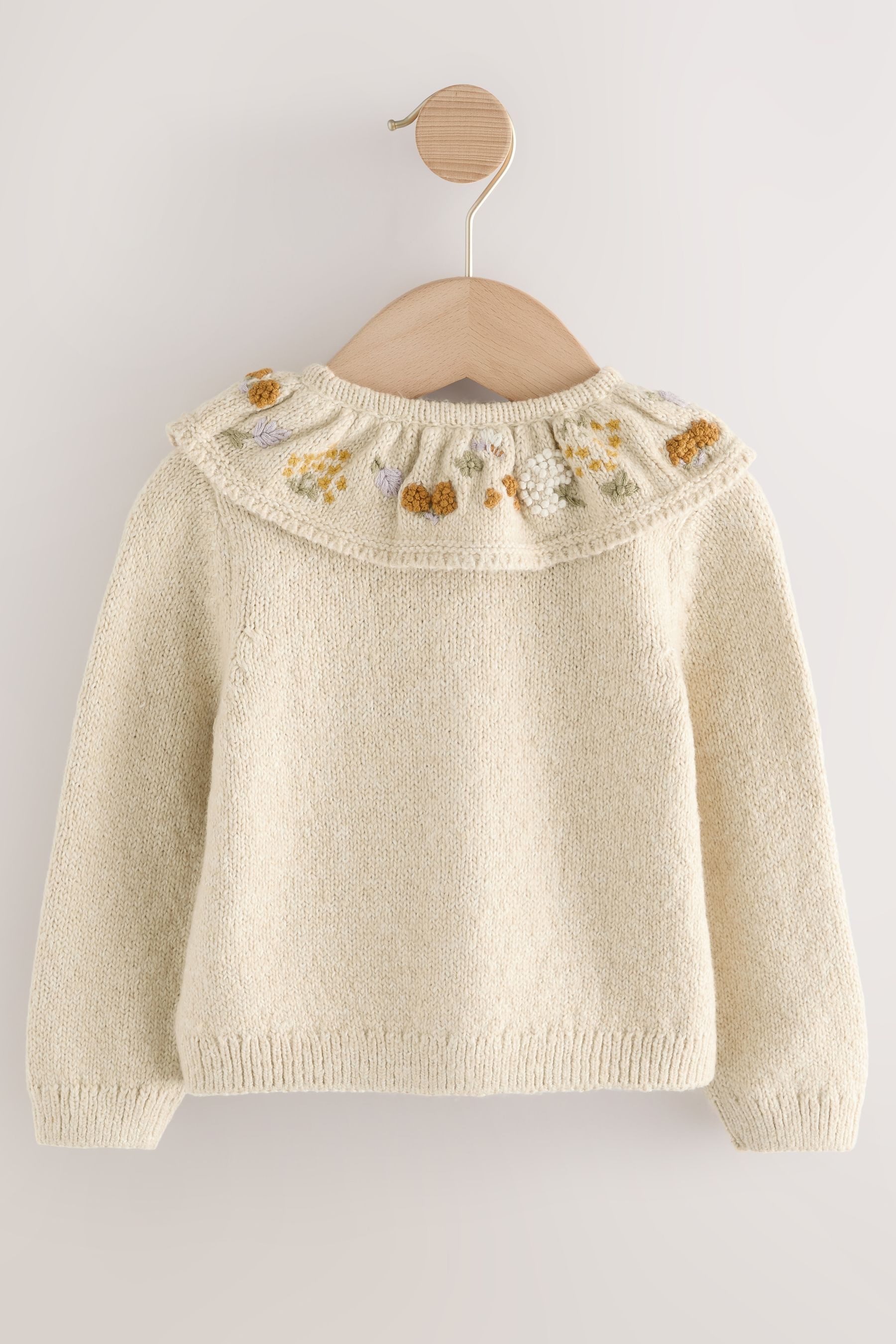 Next Strickjacke Verzierte Strickjacke mit Blumen-Print günstig online kaufen