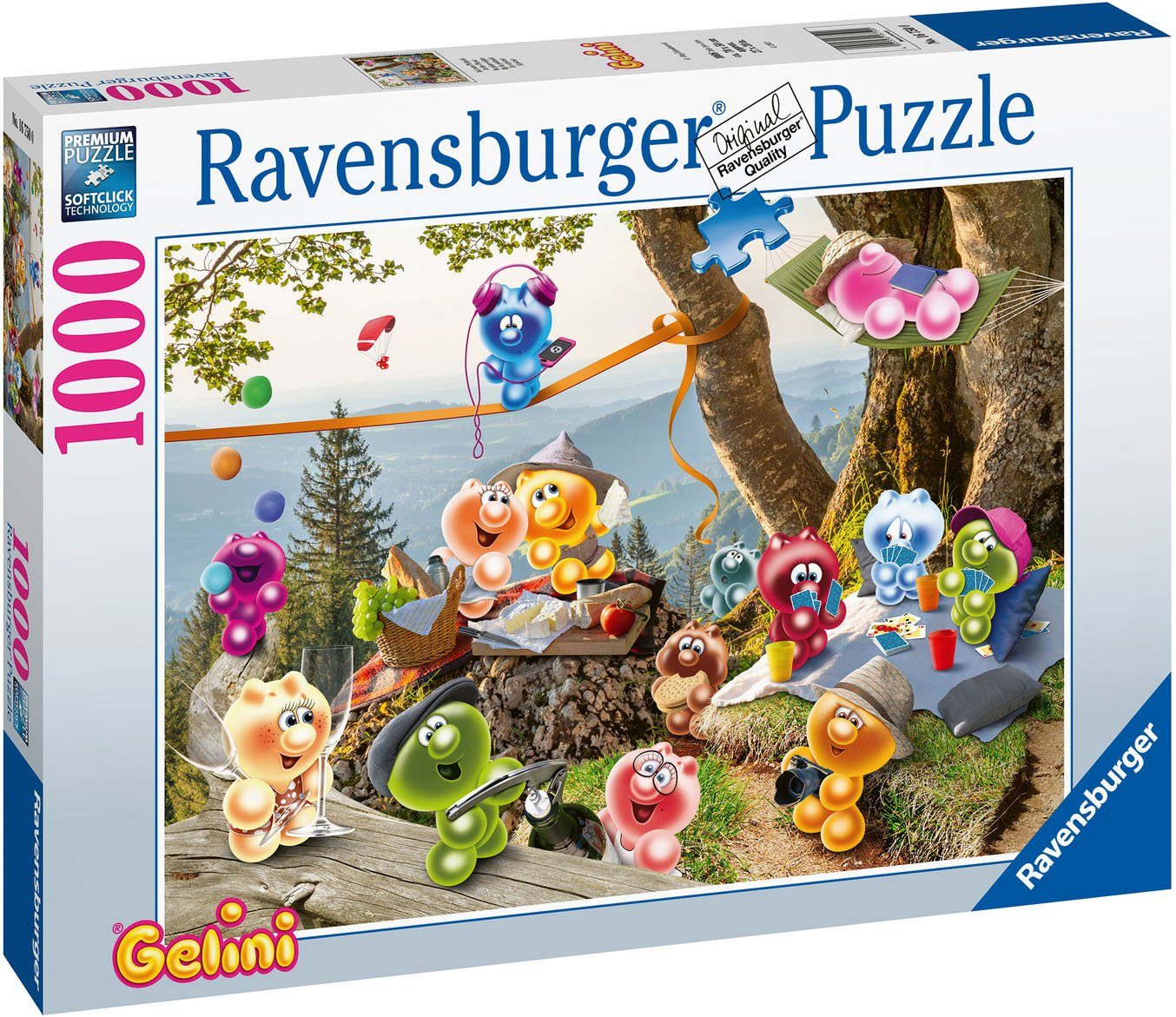Ravensburger Puzzle Auf zum Germany Picknick, weltweit; FSC® Made schützt - Wald Puzzleteile, - in 1000