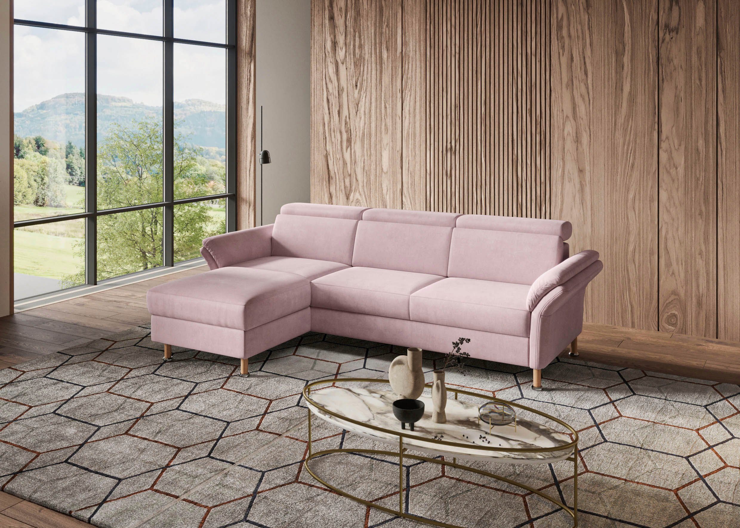 Home affaire Ecksofa Calypso, mit motorischen Funktionen im Sofa und Recamiere