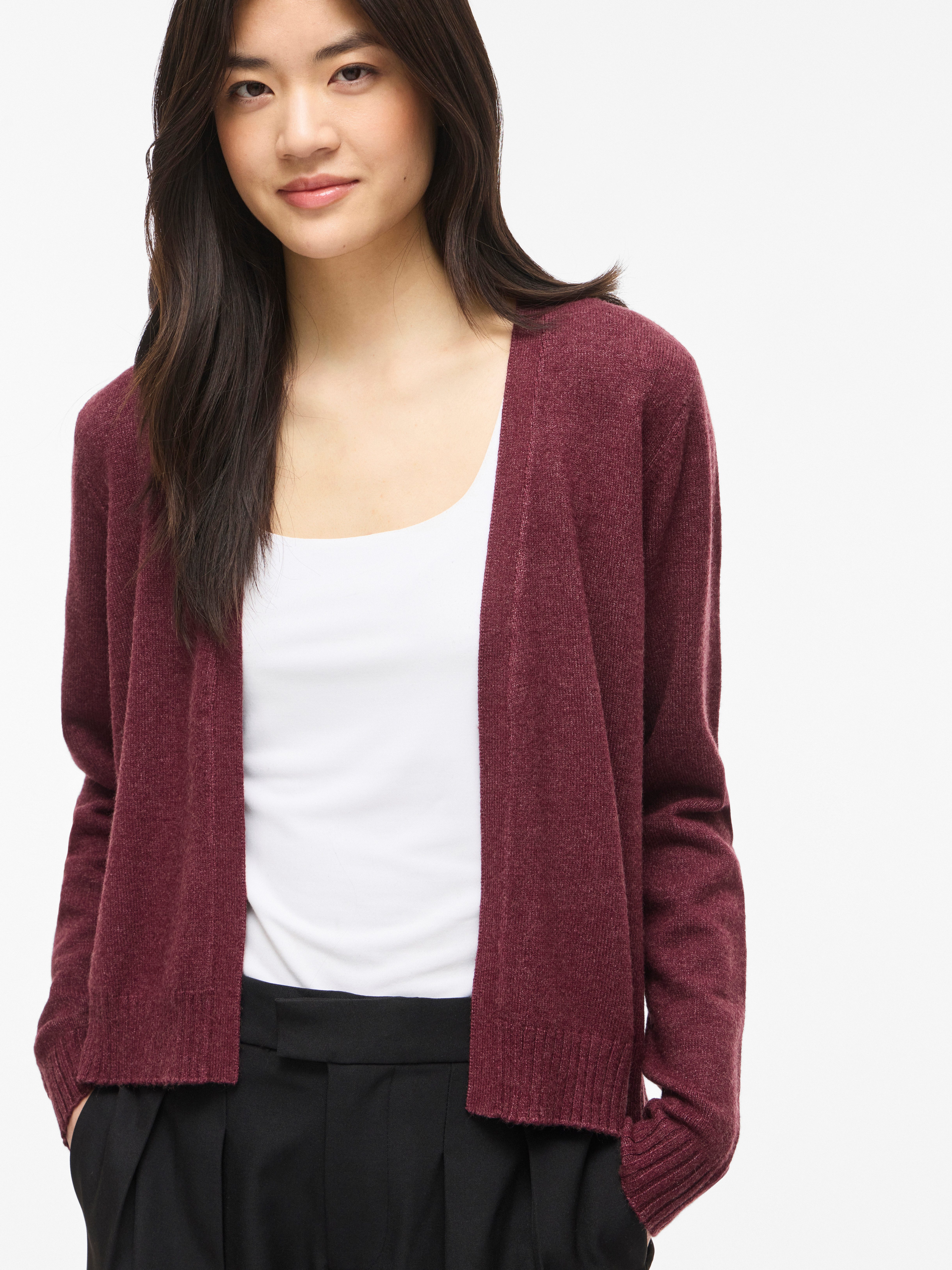 Vila Cardigan VIRIL SHORT L/S KNIT CARDIGAN-NOOS Materialmix, regular fit