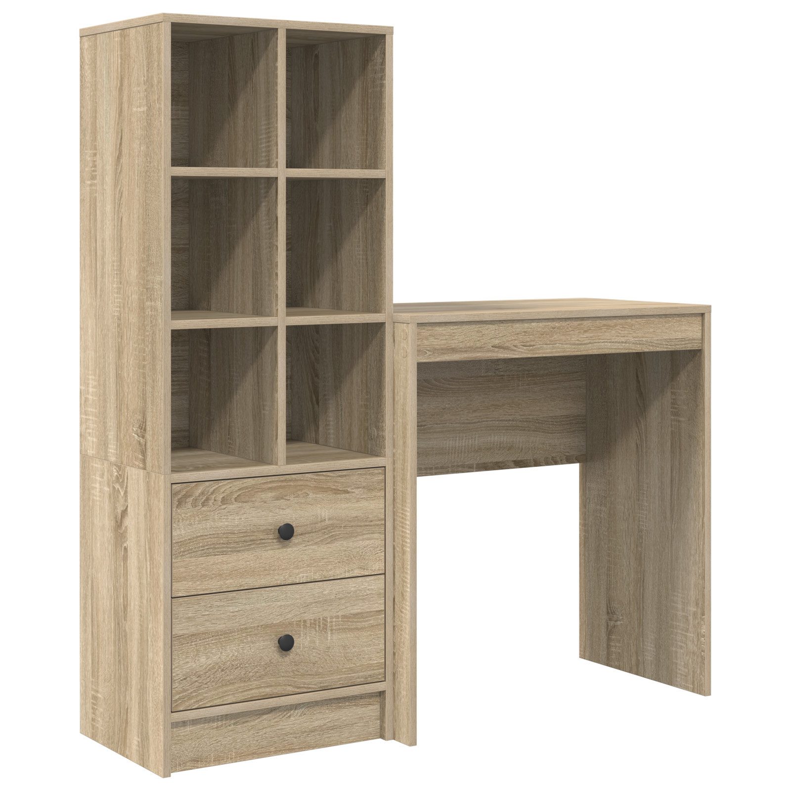 vidaXL Sideboard Schreibtisch mit Stauraum Sonoma günstig online kaufen
