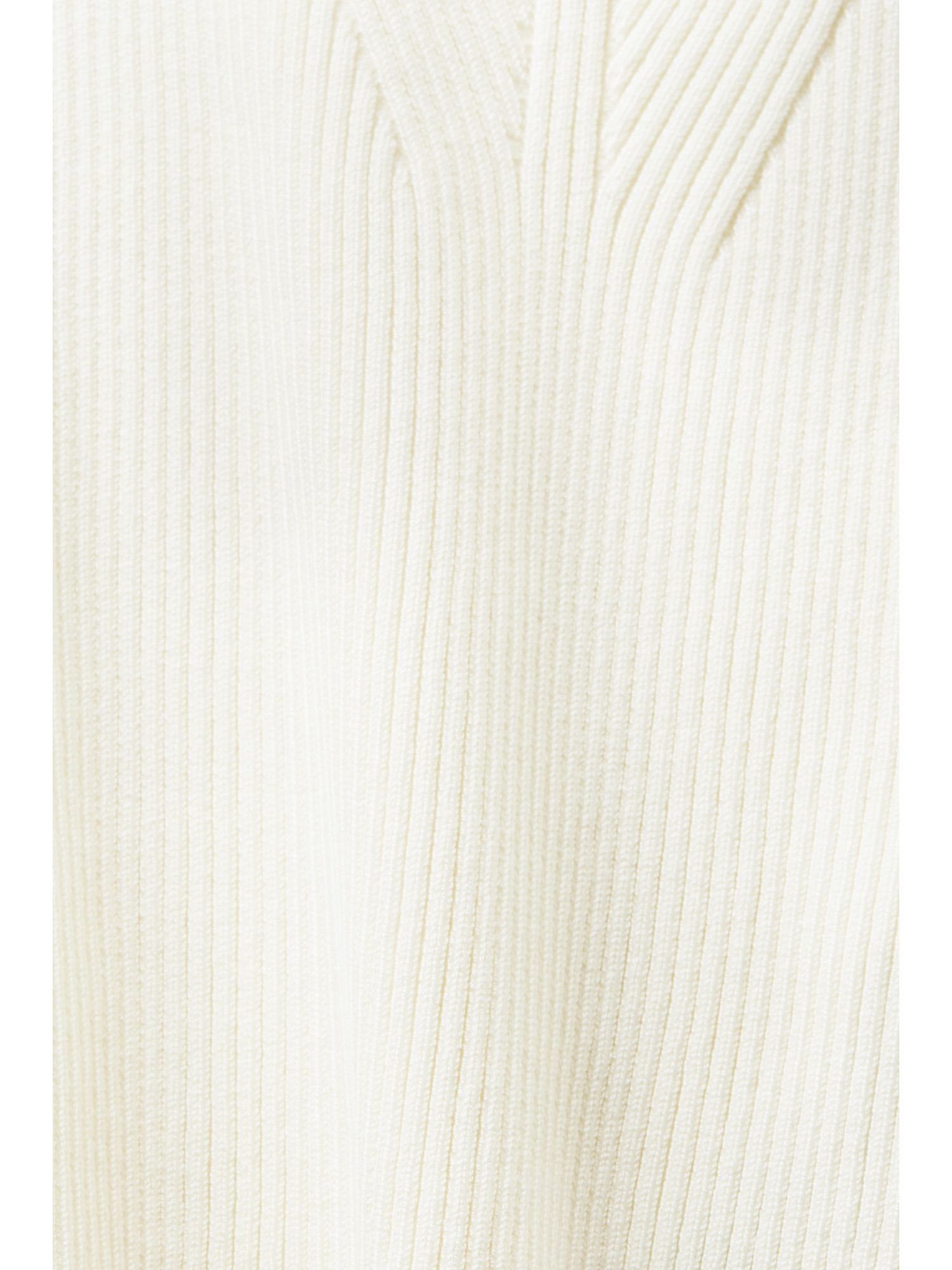 Esprit Collection V-Ausschnitt-Pullover Rippstrick-Pullover ICE mit V-Ausschnitt
