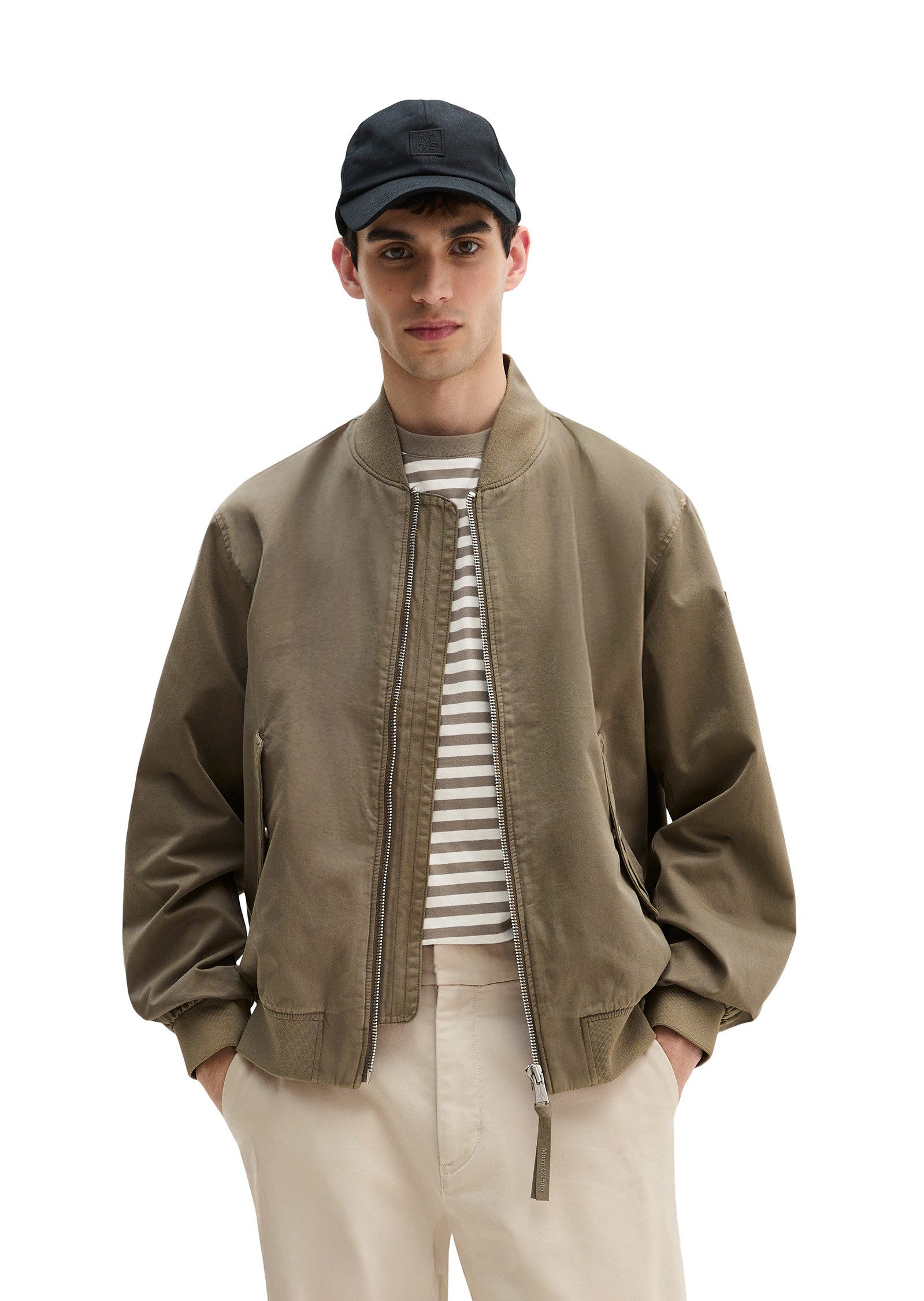 Marc O'Polo Outdoorjacke aus Bio-Baumwoll-Twill