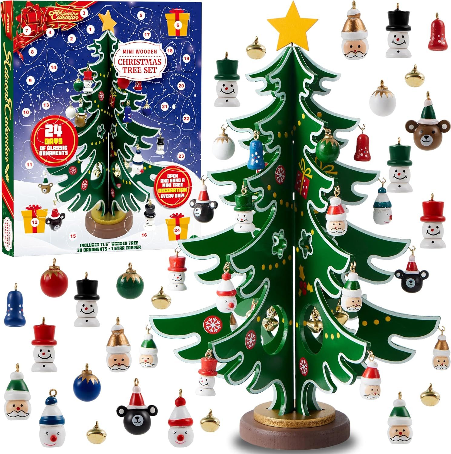 JOYIN Adventskalender JOYIN Weihnachts-Adventskalender 2025, 24-Tage-Countdown