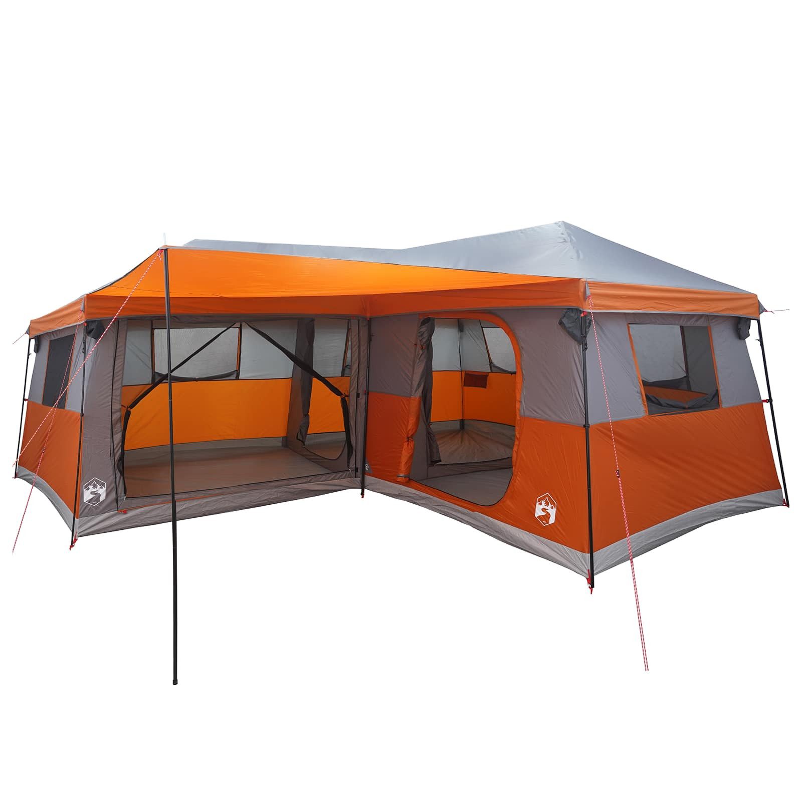 vidaXL Kuppelzelt Familienzelt mit Regenfly wasserdicht 14 Personen, (1 tlg)