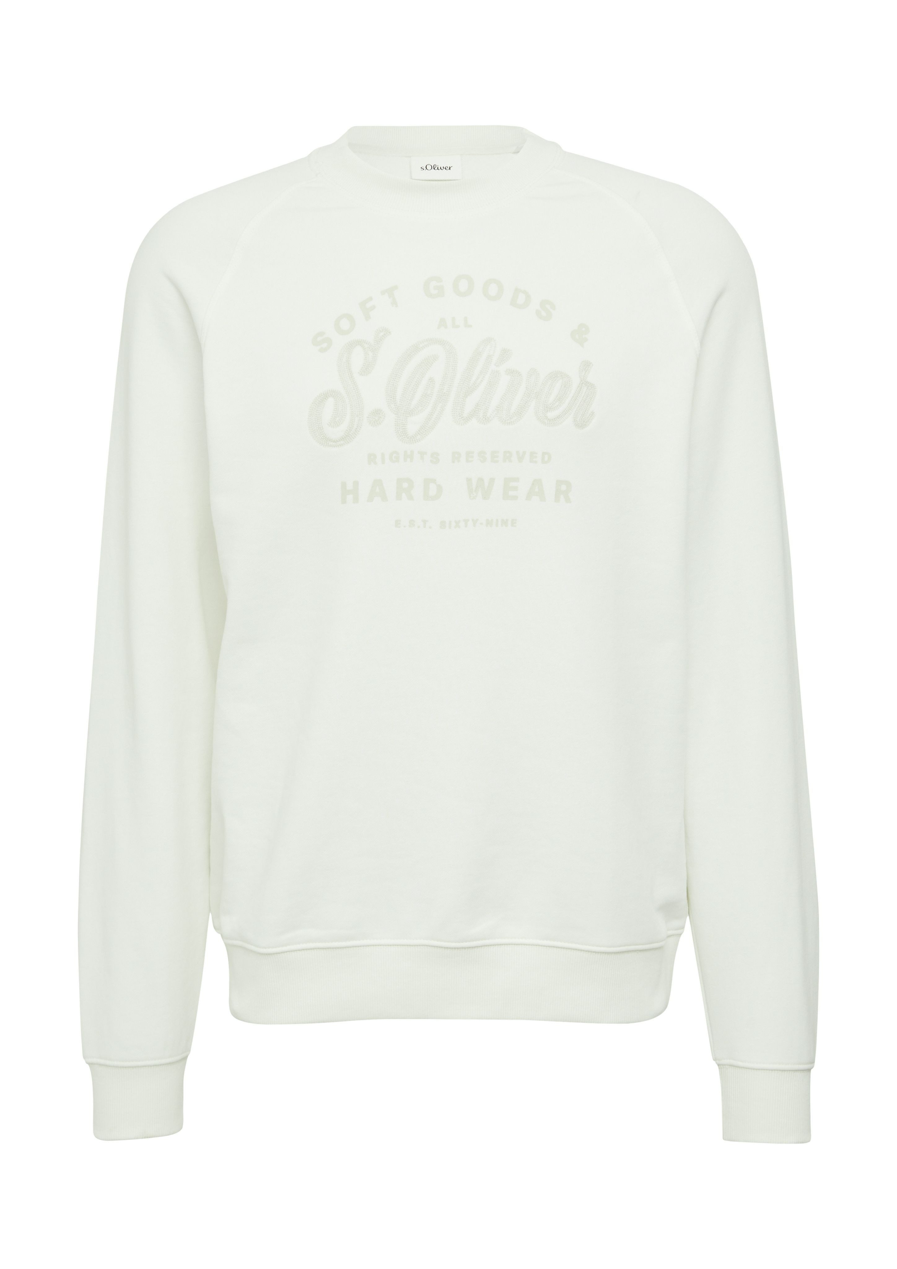s.Oliver Sweater mit Logo-Druck günstig online kaufen