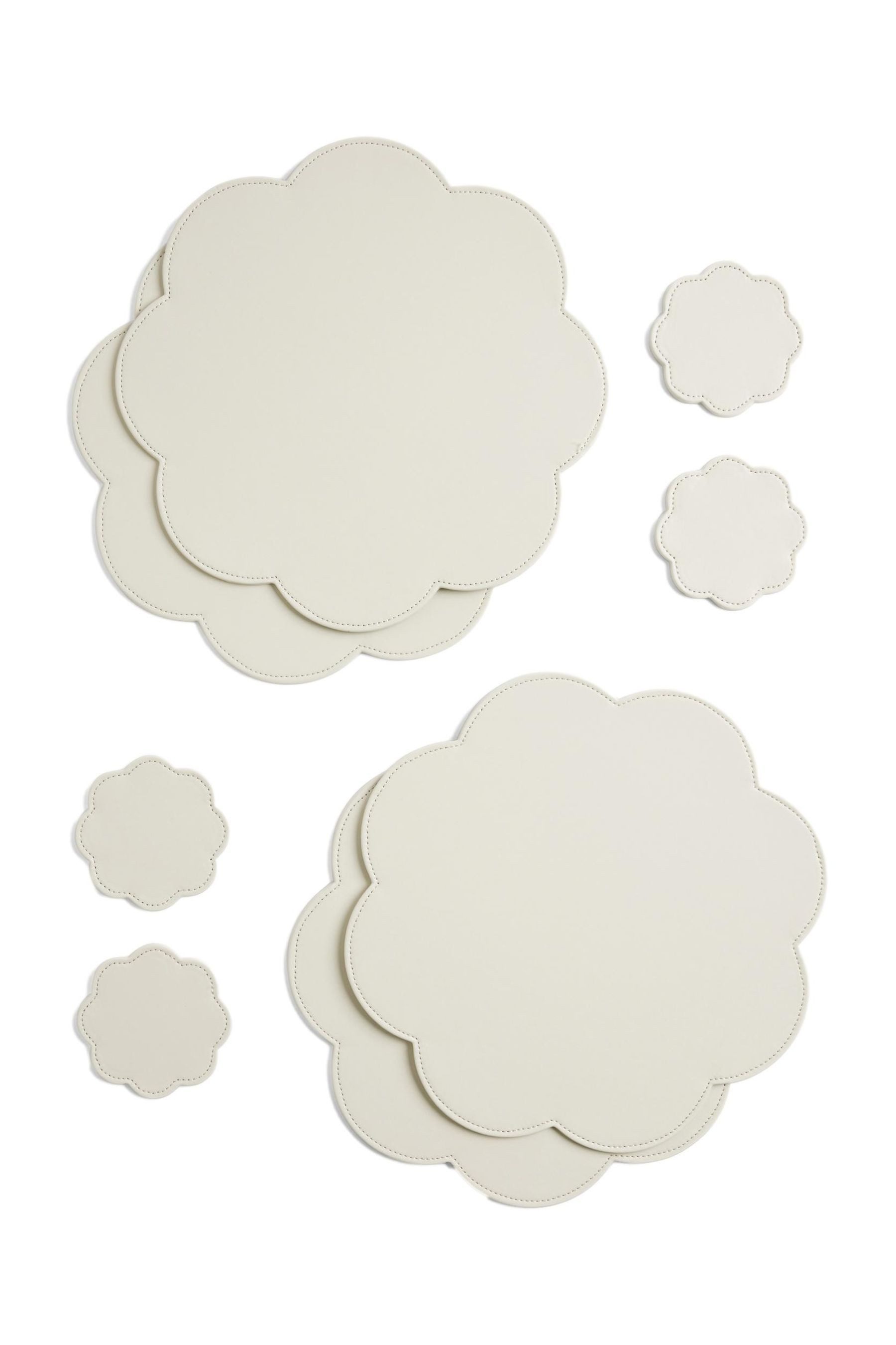 Platzset Platzsets und Untersetzer aus Kunstleder, 4er-Set