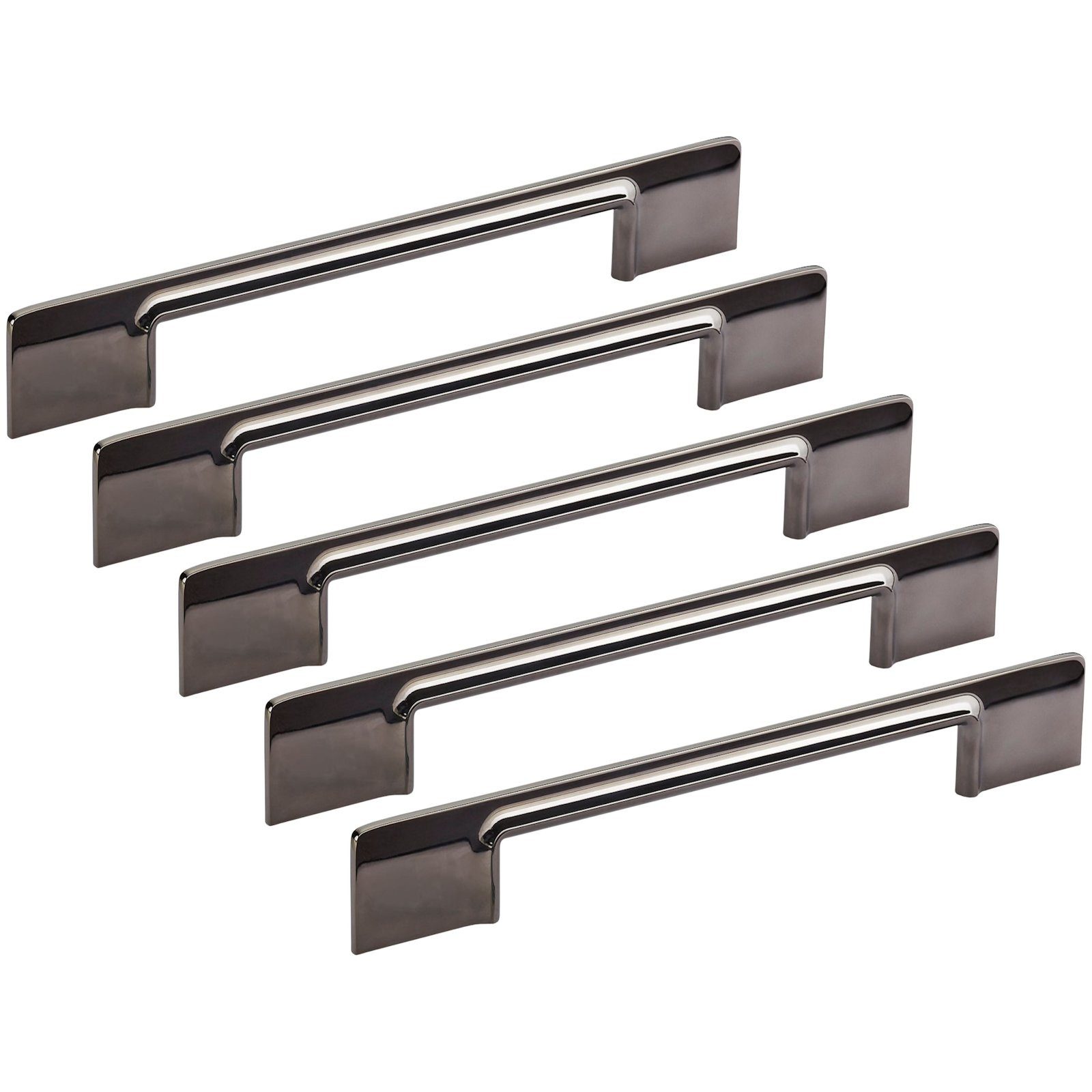 SO-TECH® Möbelgriff Bügelgriff ALVAR, BA 48 - 320 mm, inkl. Schrauben (5-St), BA 160 mm Chrom dunkel von SCHÜCO ALU COMPETENCE