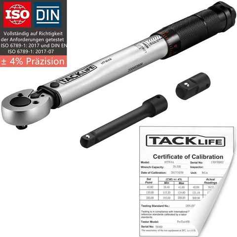 TACKLIFE Drehmomentschlüssel, 1/4",mit 3/8 Adapter,5-25Nm, ±4% Genauigkeit